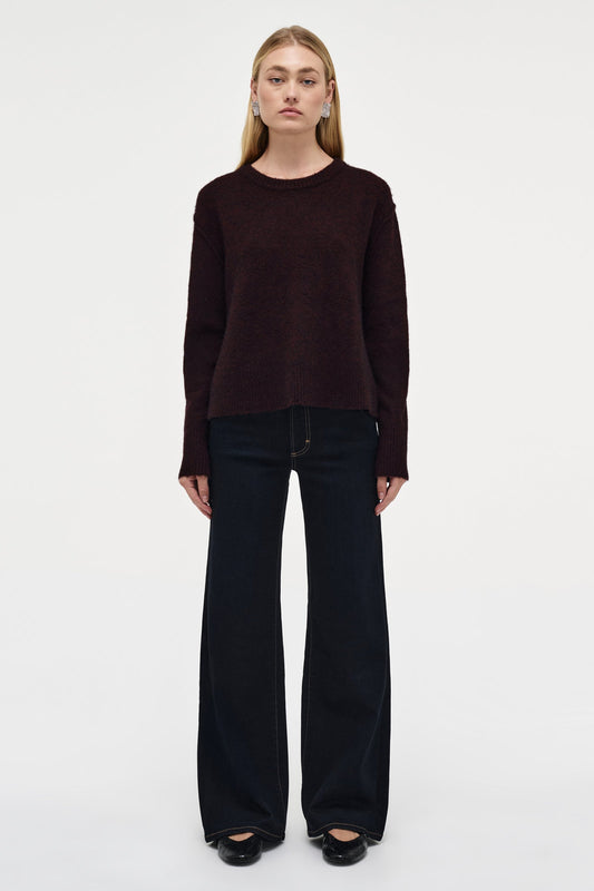 Alpaca Blend Crew - Pinot