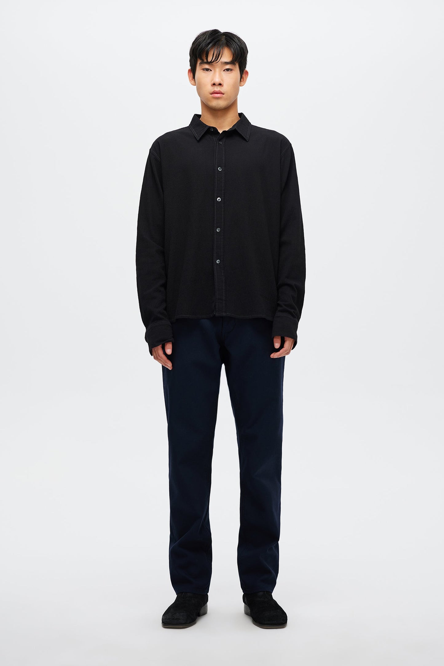 Regular Fit Shirt - Washed Black