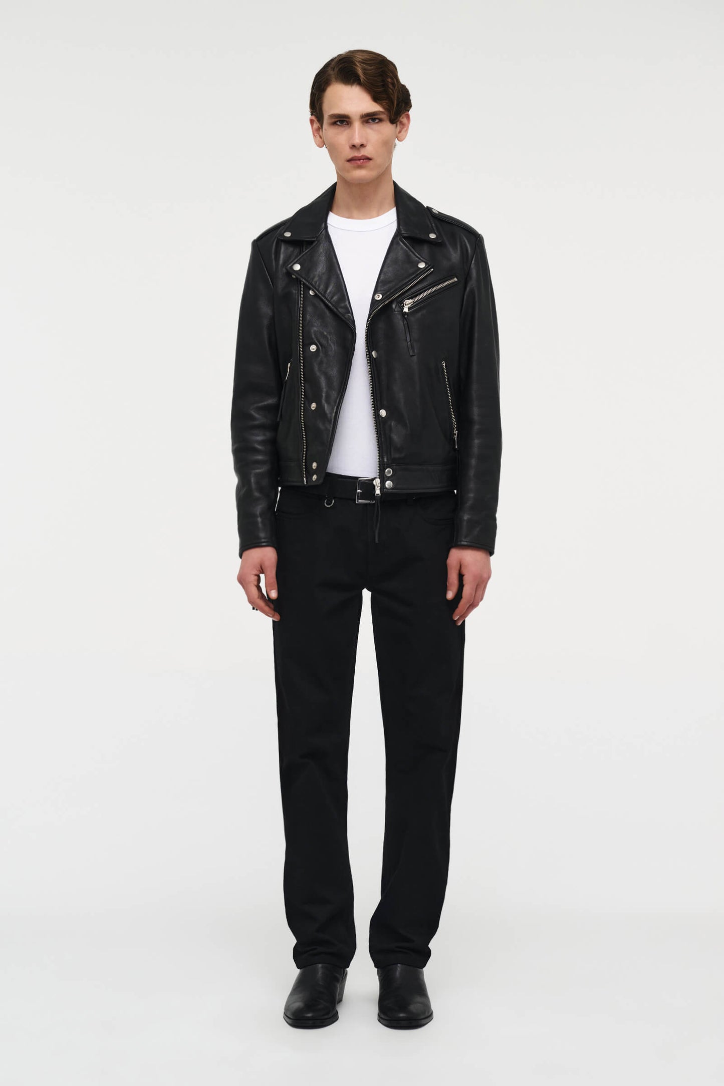 Johnny Leather Biker - Black