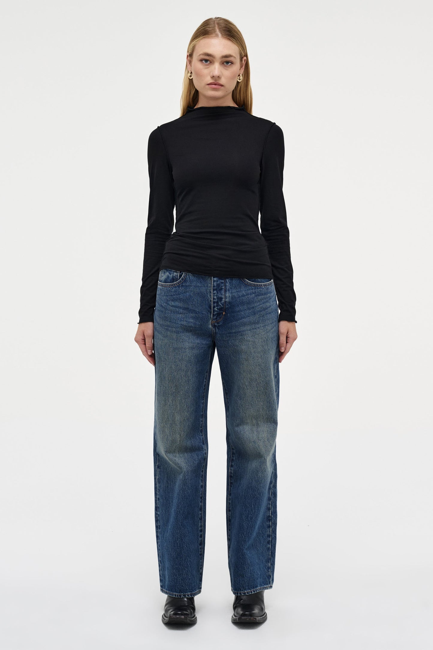 Modal Long Sleeve Mockneck