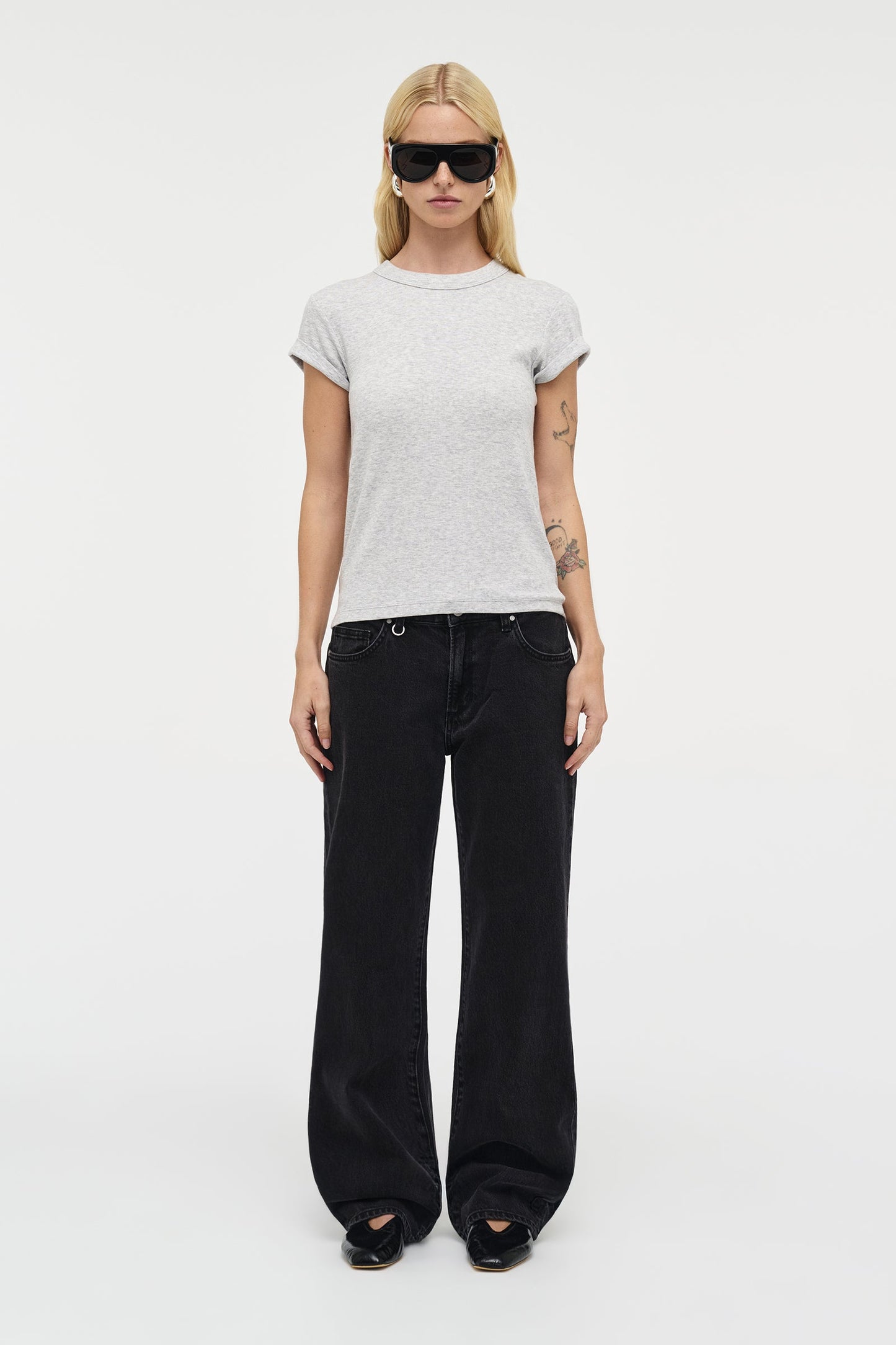 Home Body Tee - Grey Marle