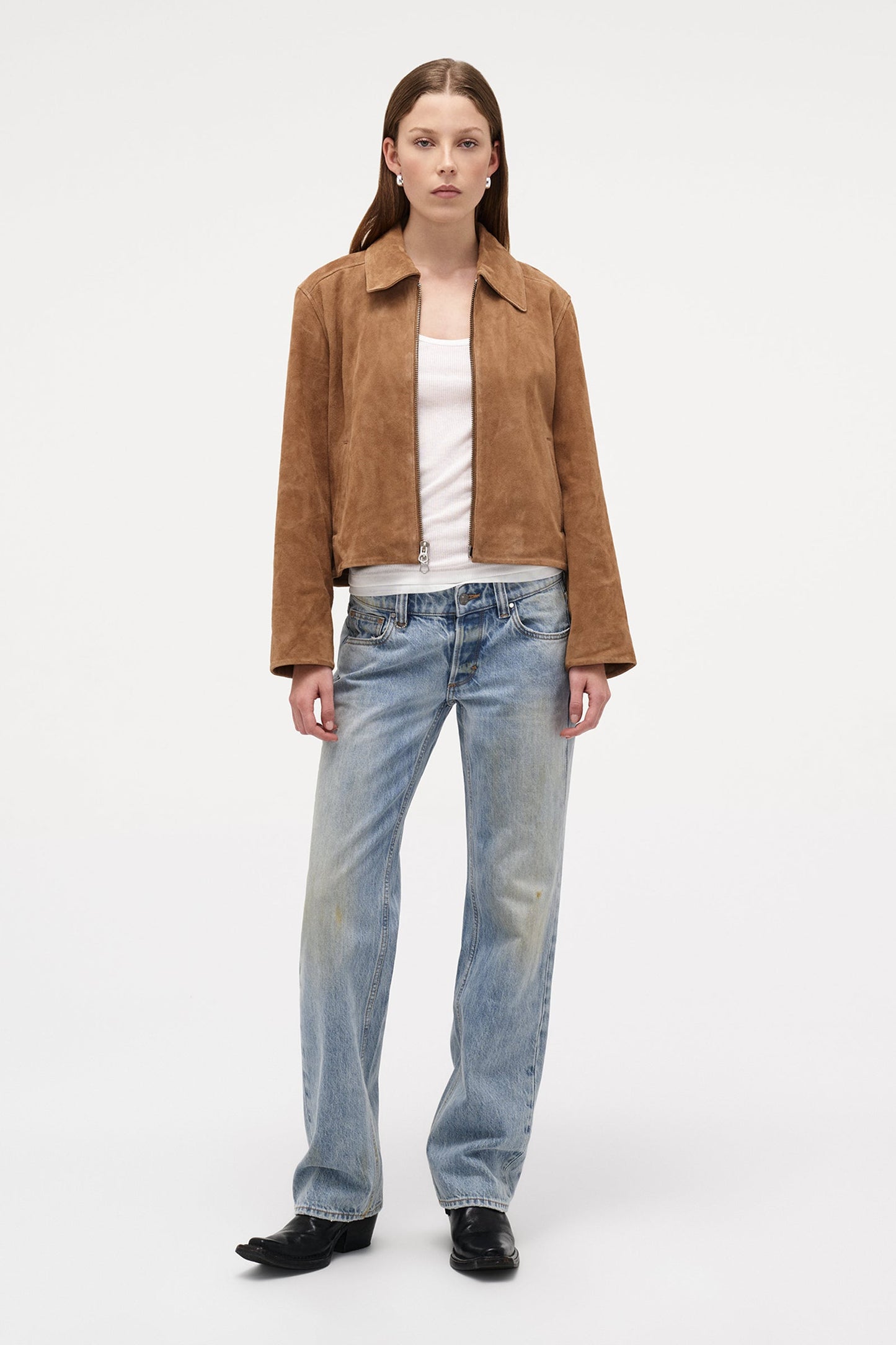 Suede Zip Jacket