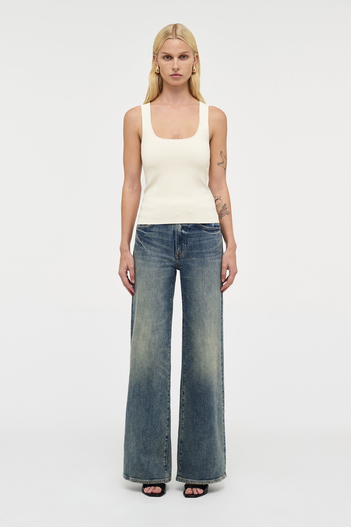 Suki Knit Tank - Cream