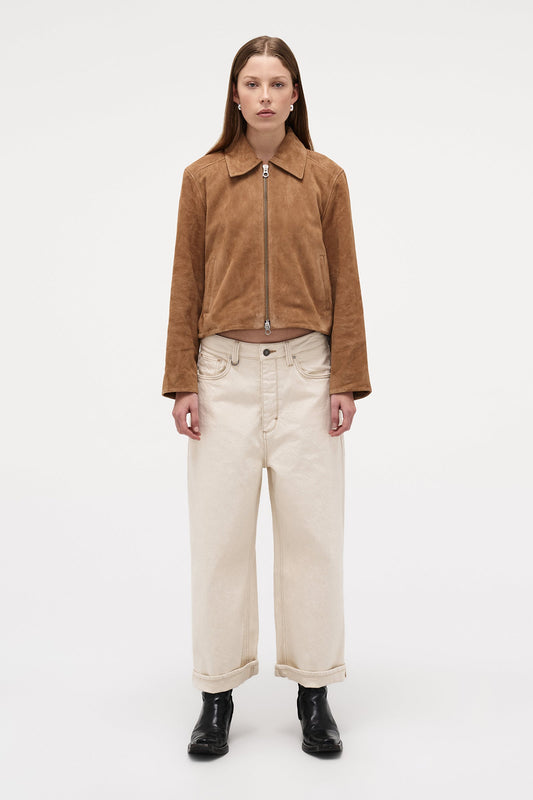 Yoko Baggy Crop - Cream