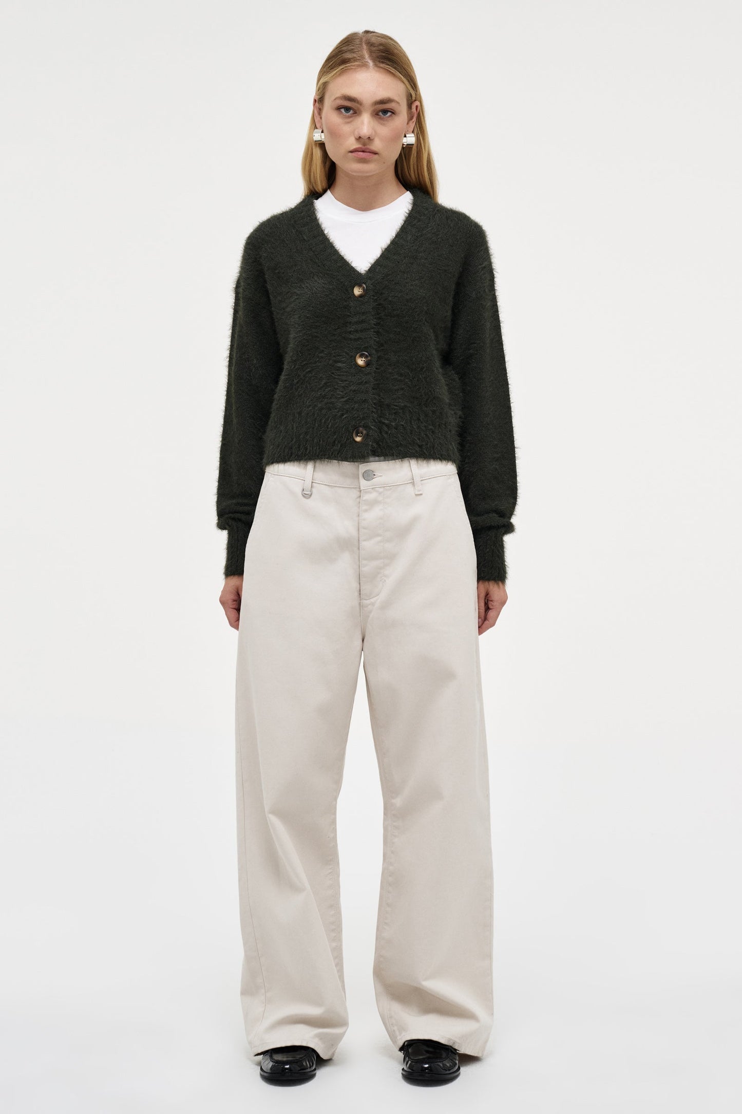 Kate Knit Cardigan - Military