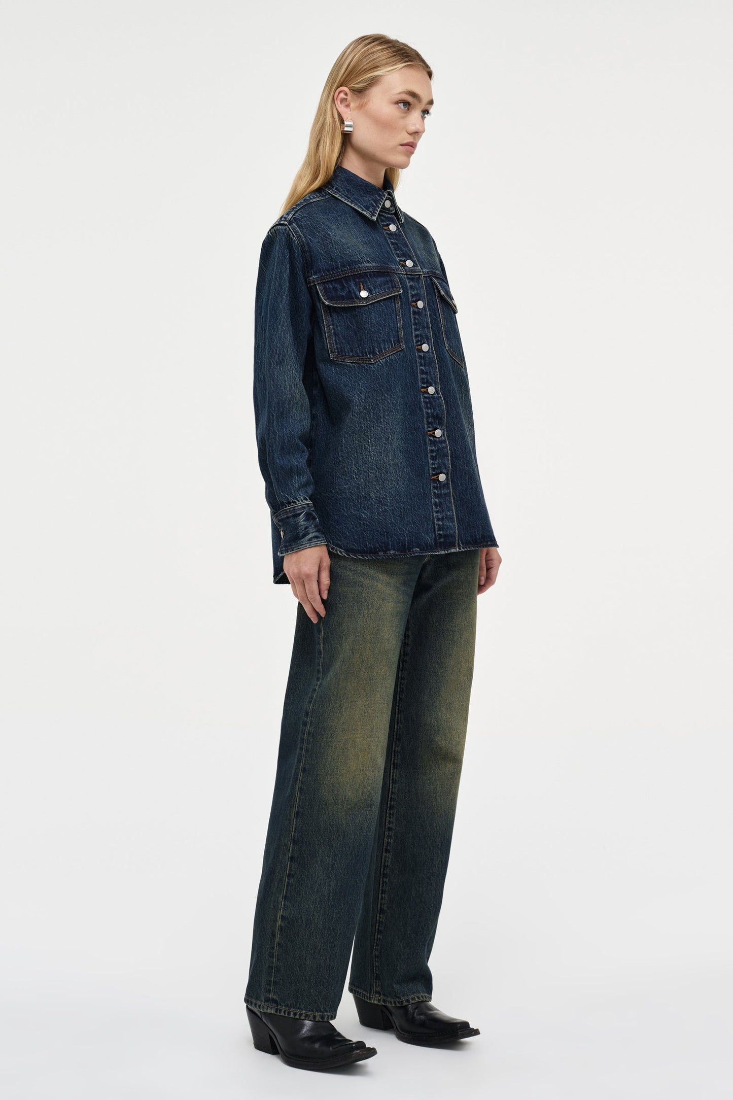 Amarillo Over Shirt - Pure Indigo