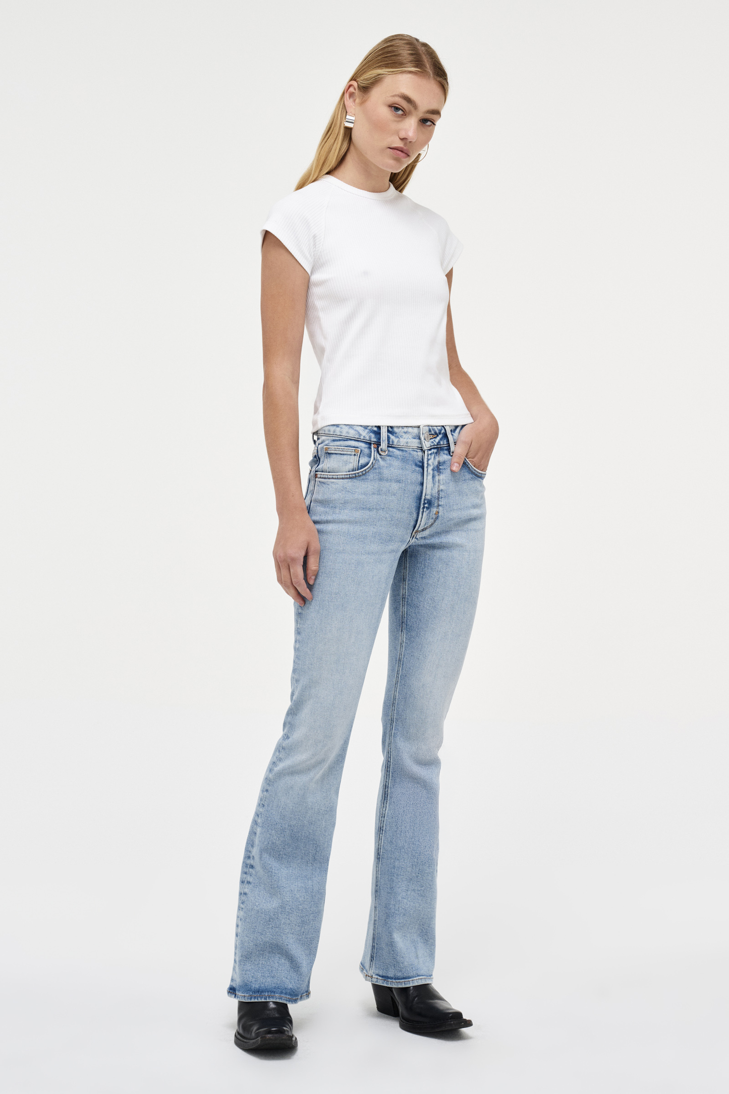 Fonda Raglan Tee - White