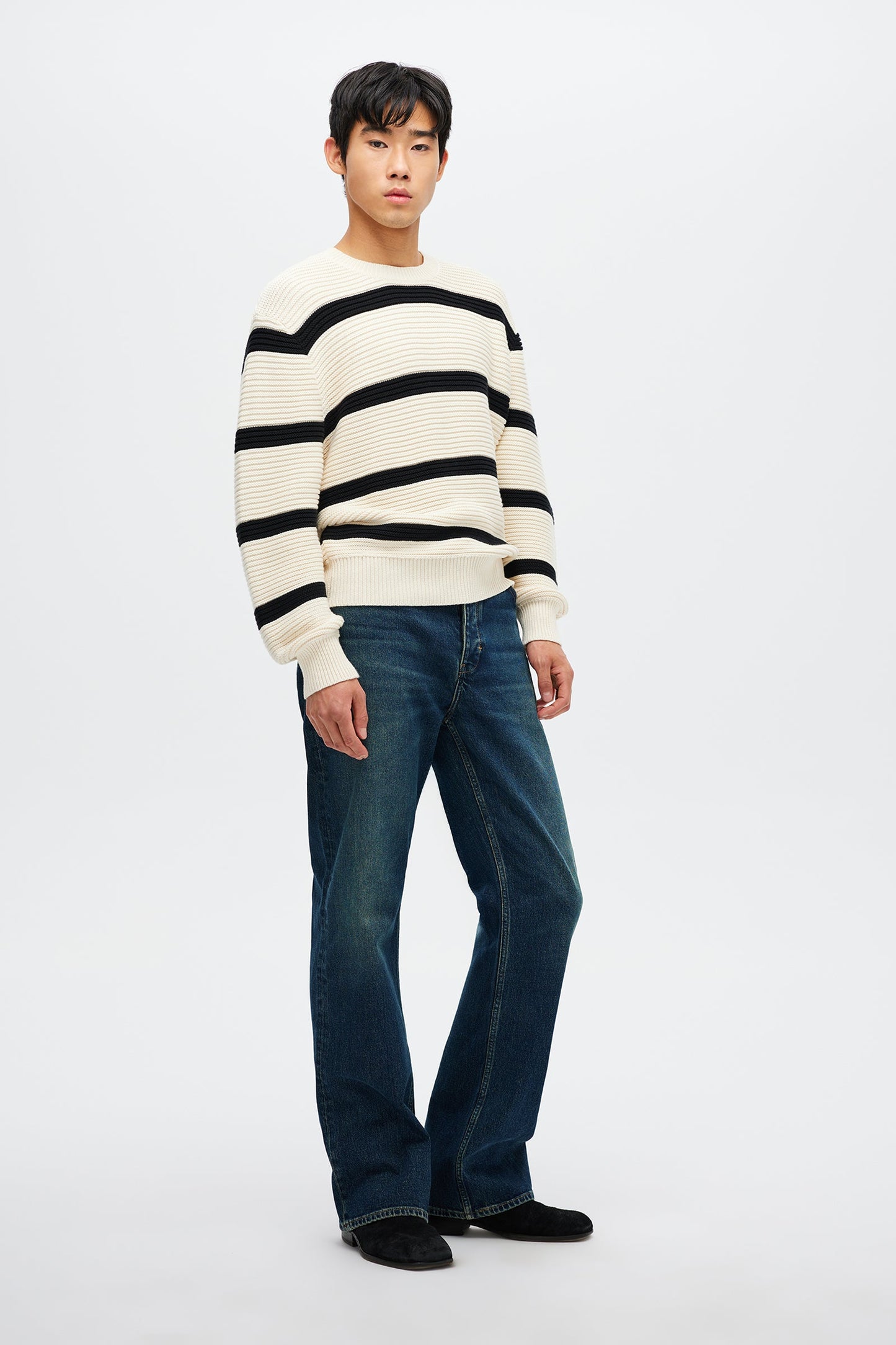 Stripe Knit Crew