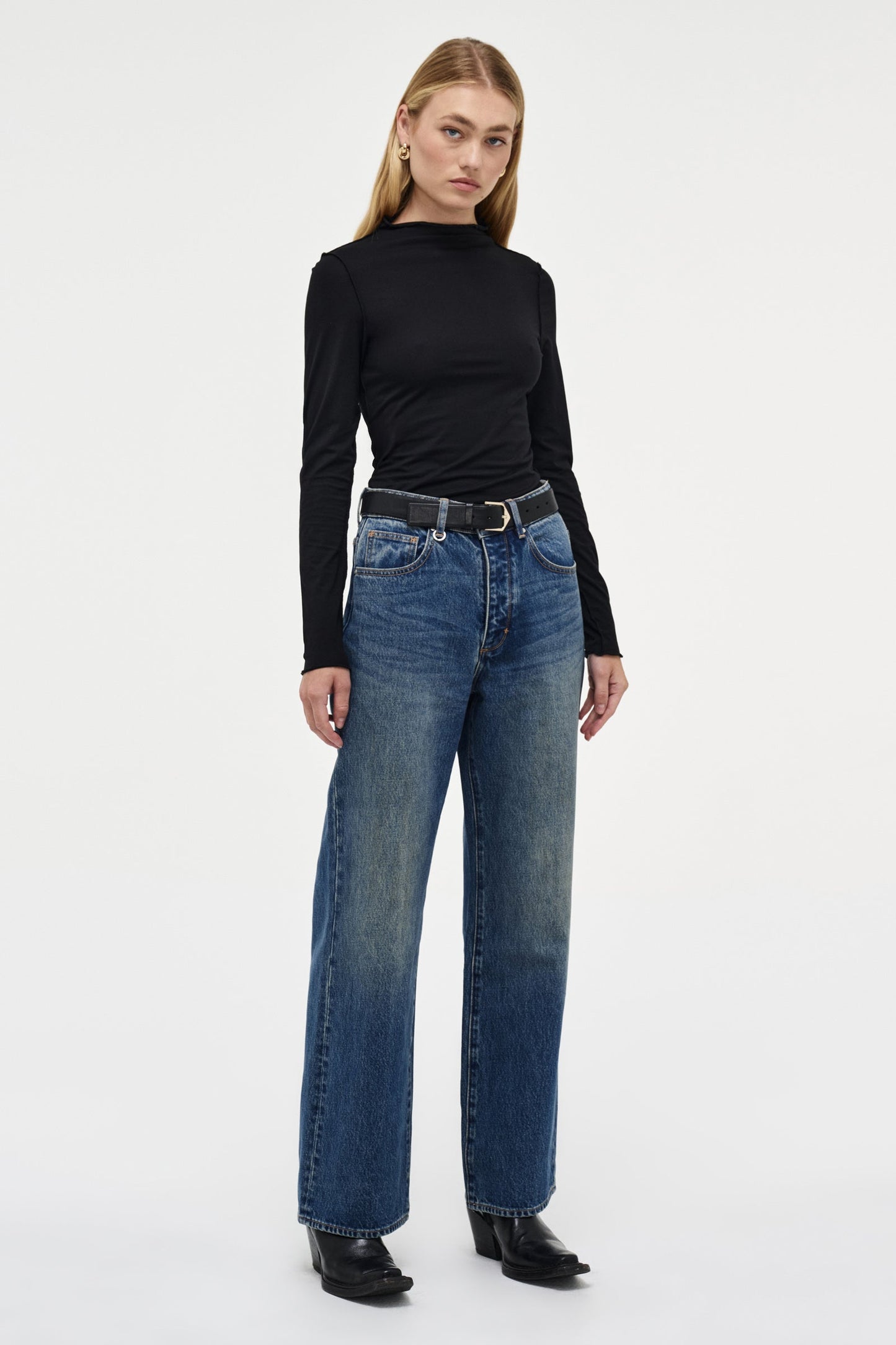 Modal Long Sleeve Mockneck