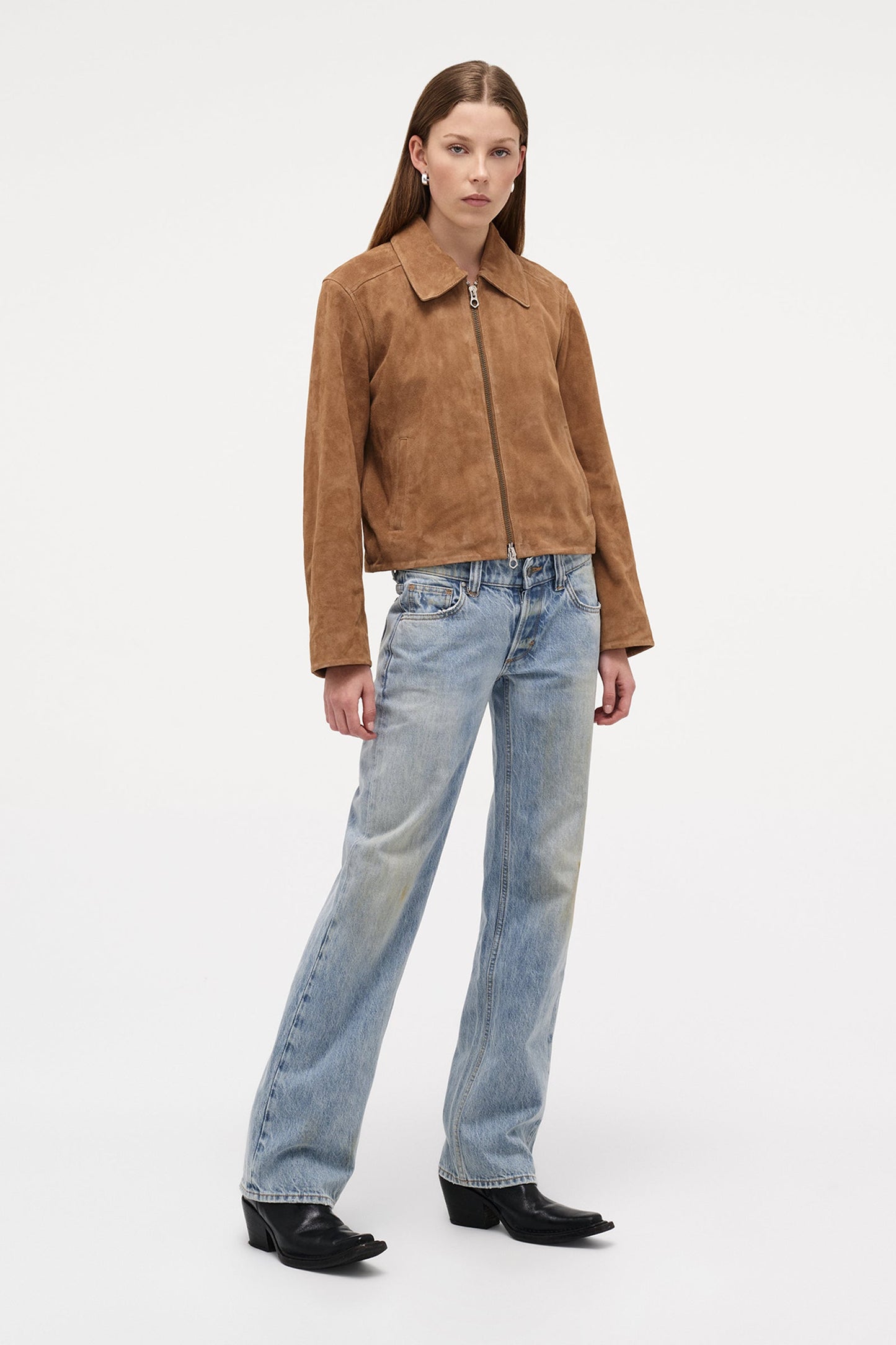 Suede Zip Jacket