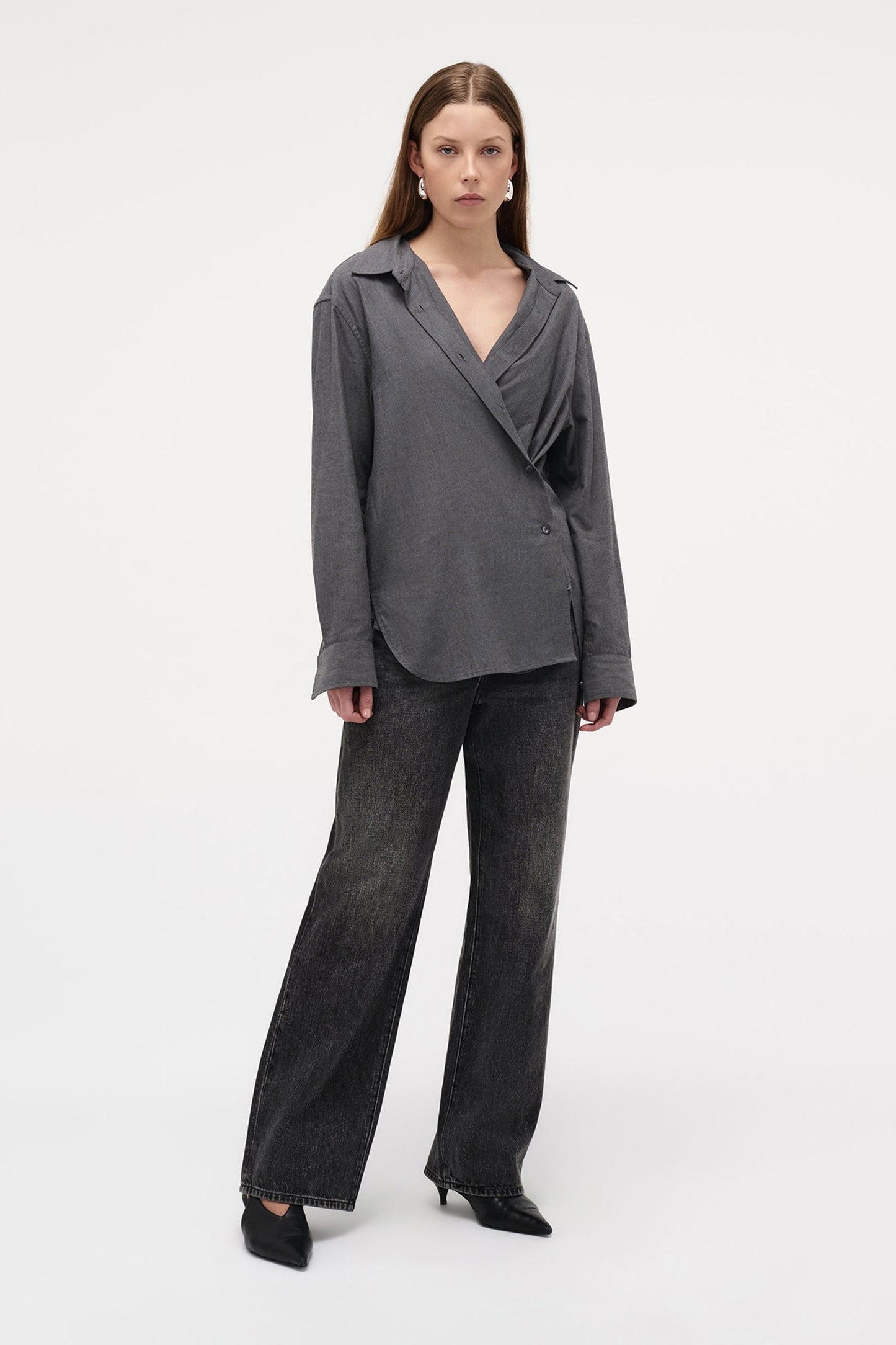 Flannel Drape Shirt