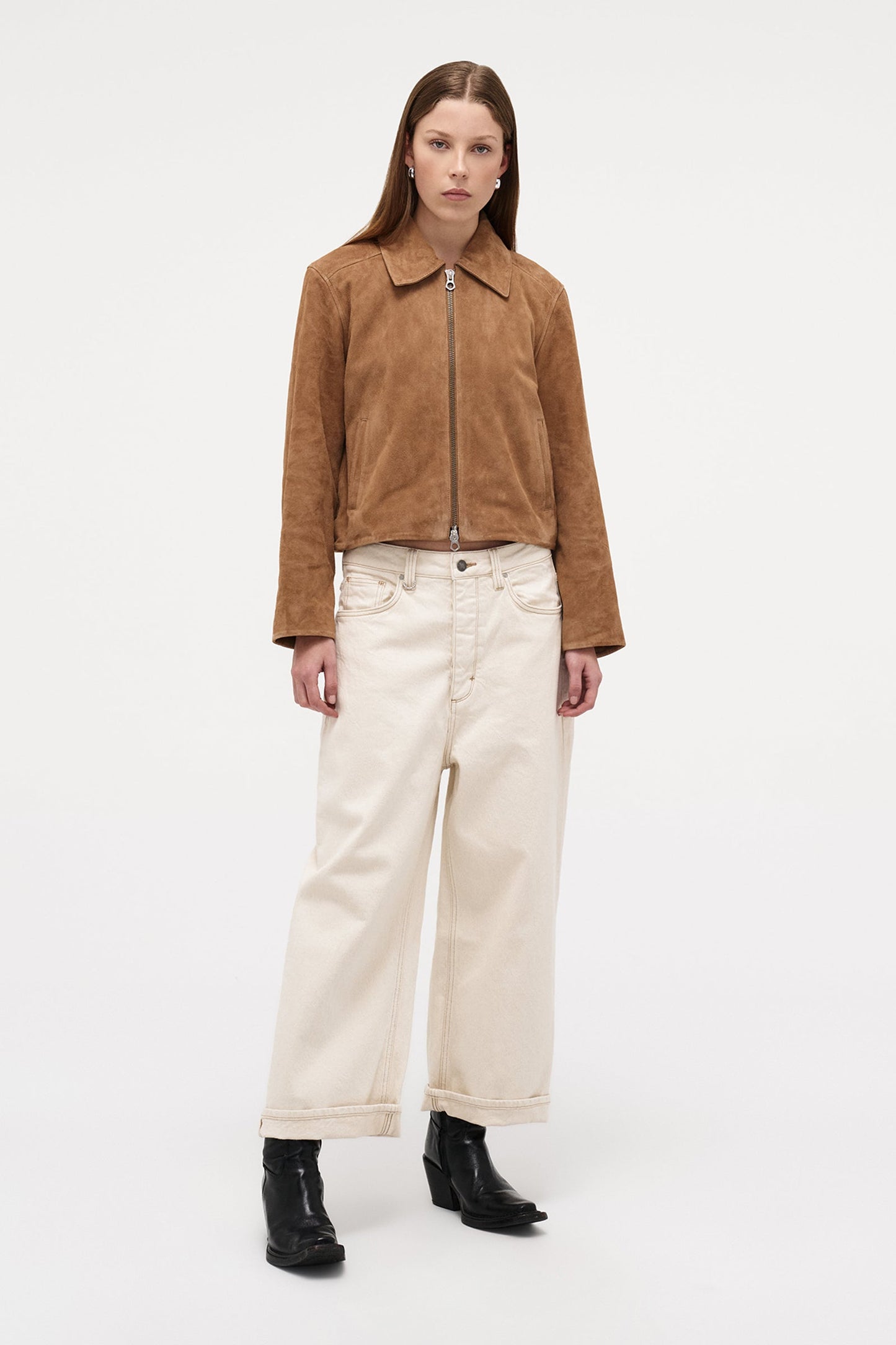 Yoko Baggy - Crop Cream