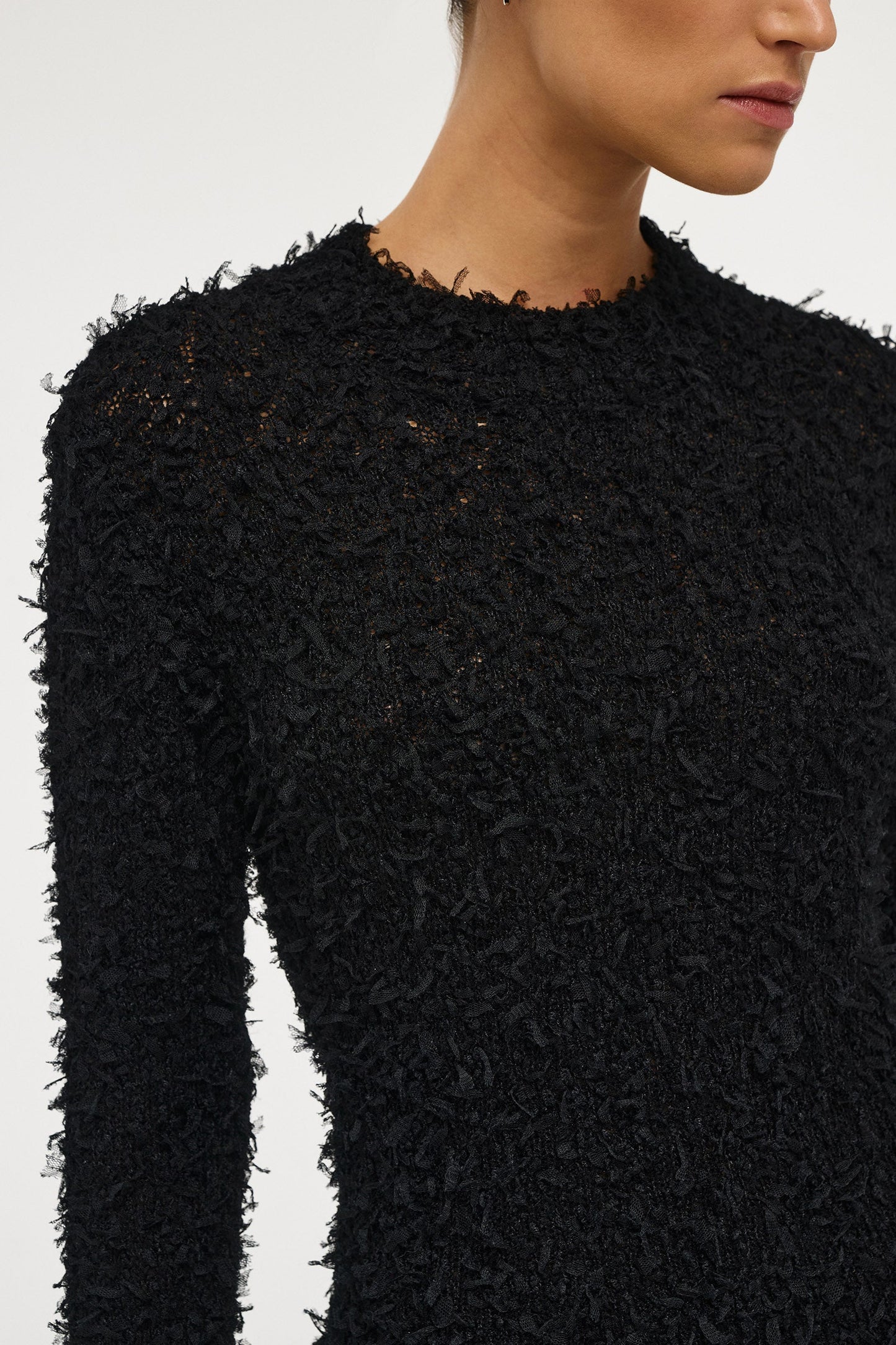 Fray Knit Crew