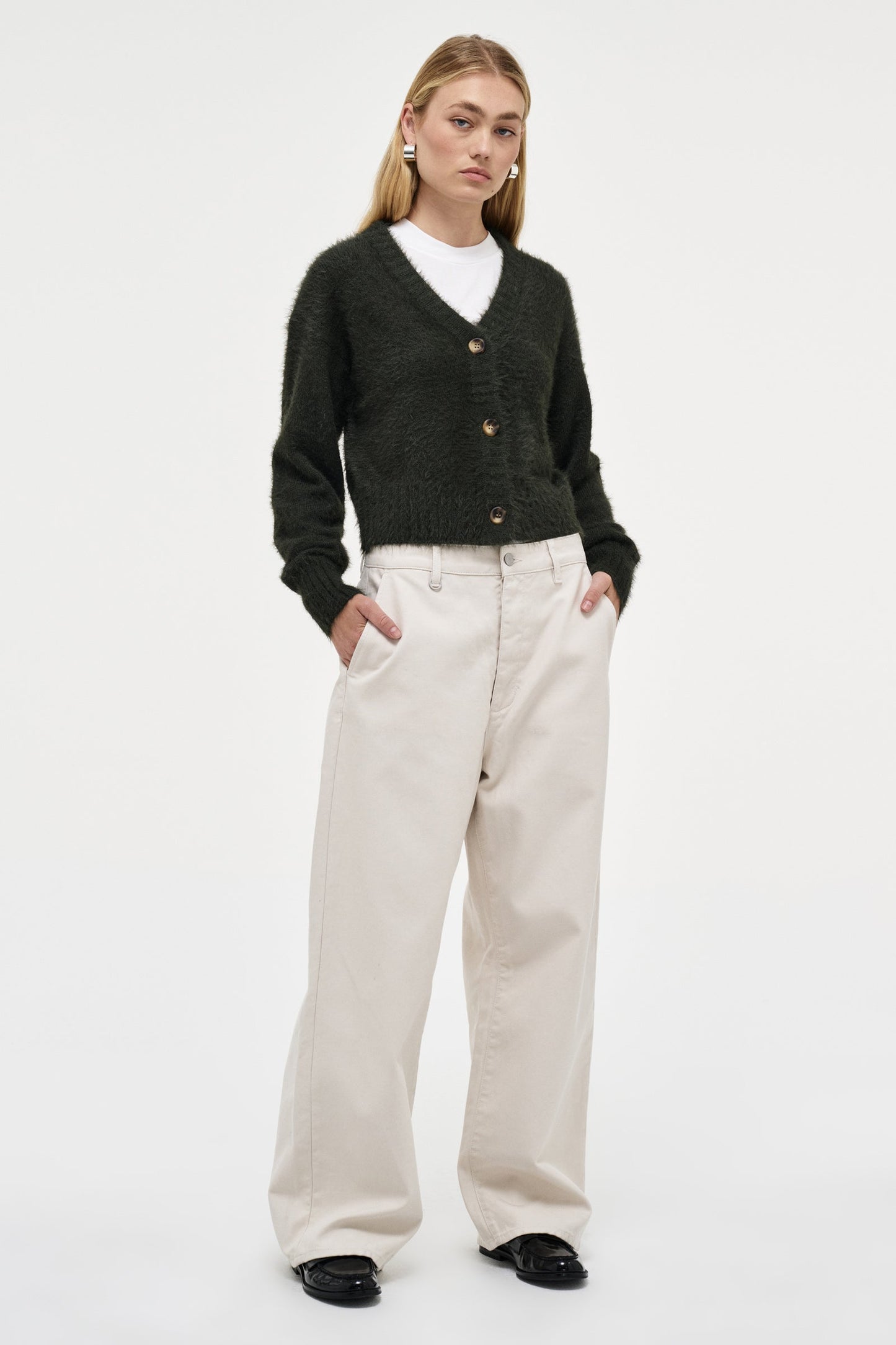 Kate Knit Cardigan - Military