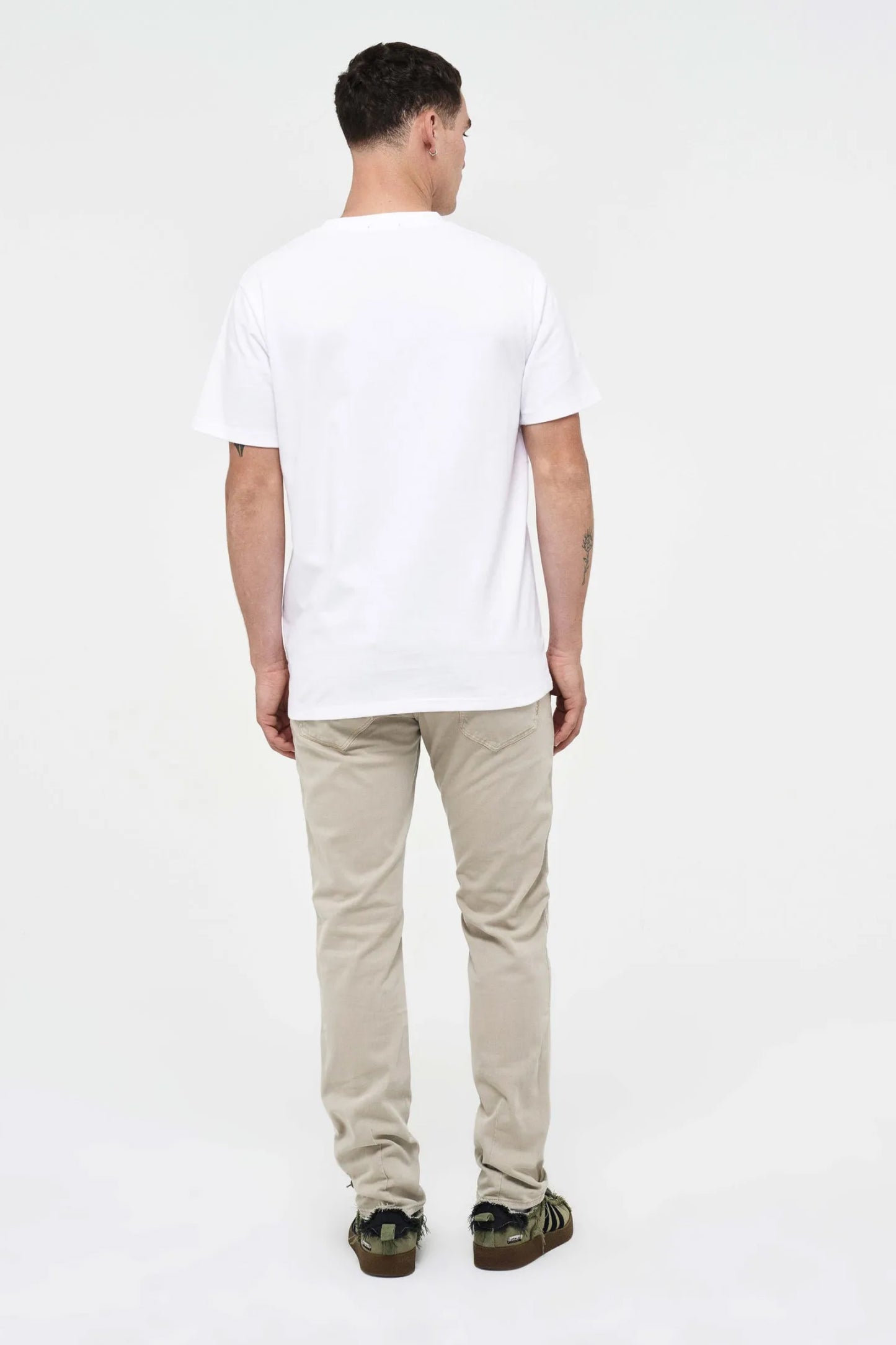 Lou Slim Twill - Washed Stone