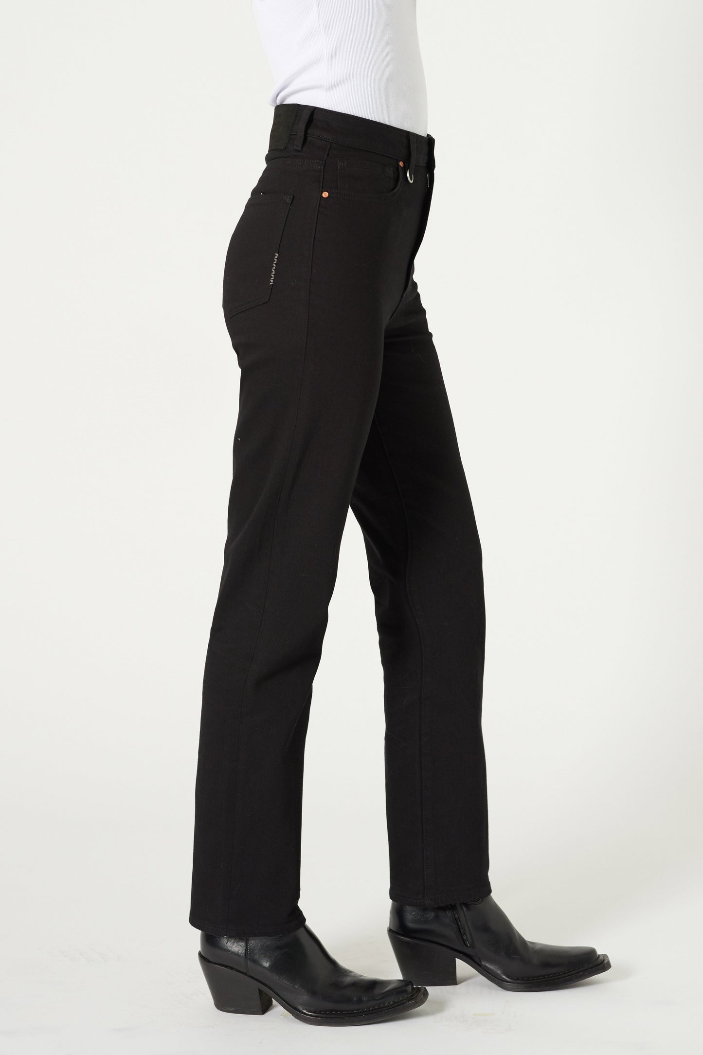 Nico Straight - Stay Black Neuw dark black womens-jeans
