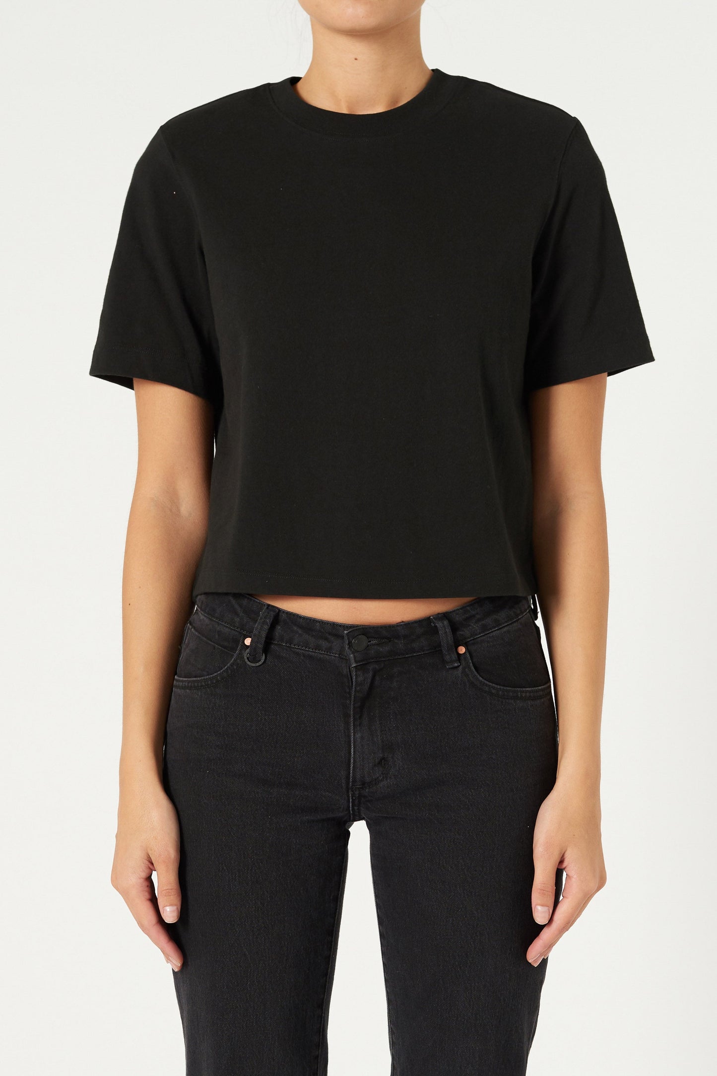 Sia Tee - Black Neuw straight black womens-blouse