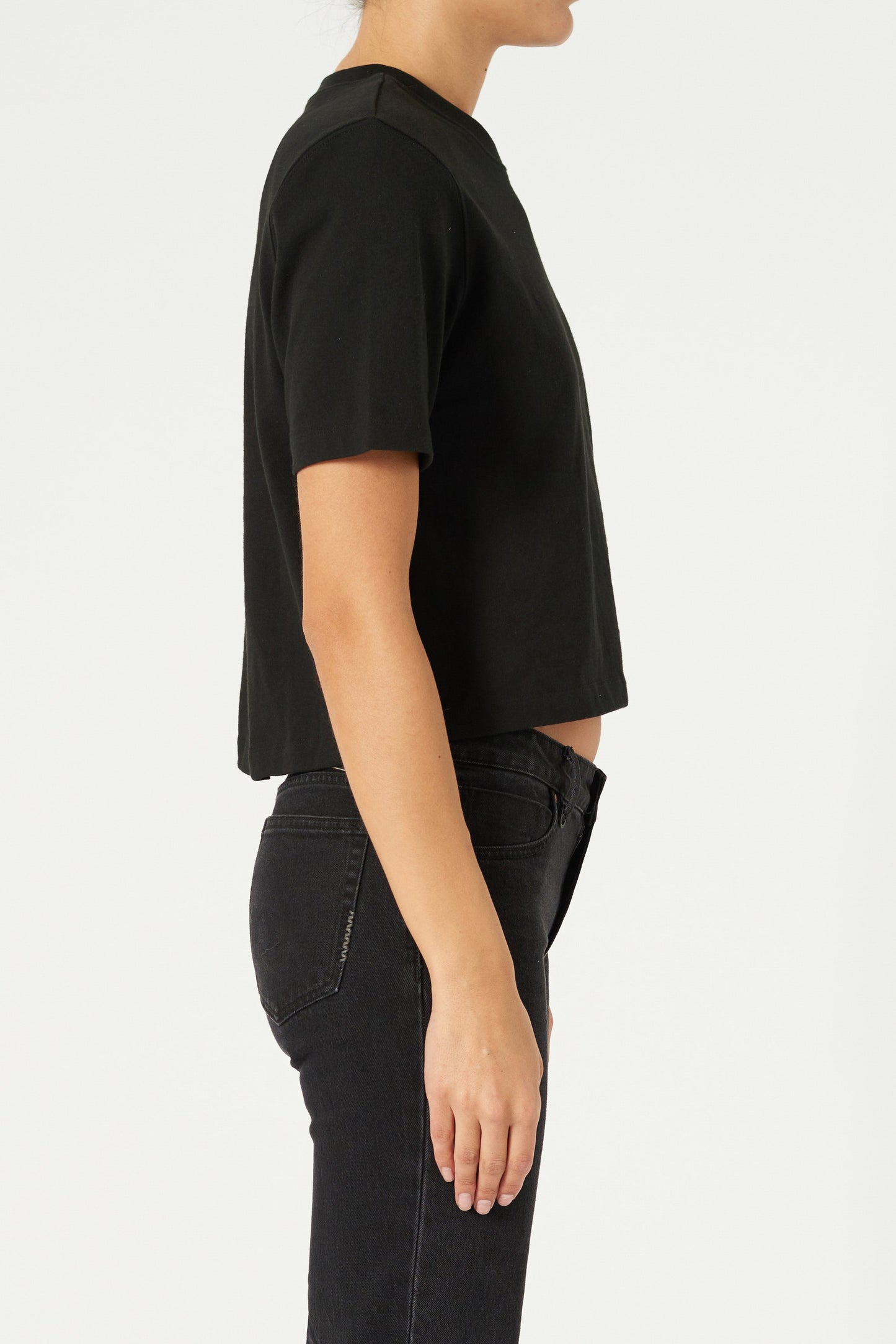 Sia Tee - Black Neuw straight black womens-blouse
