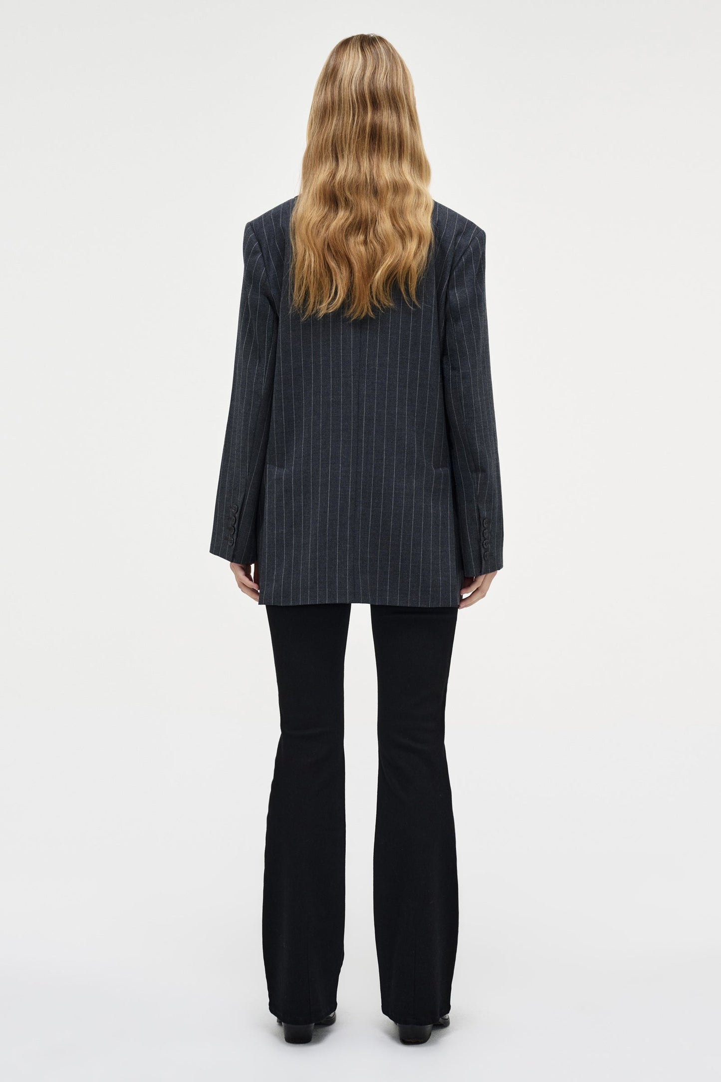 Tribeca Blazer Pinstripe - Charcoal