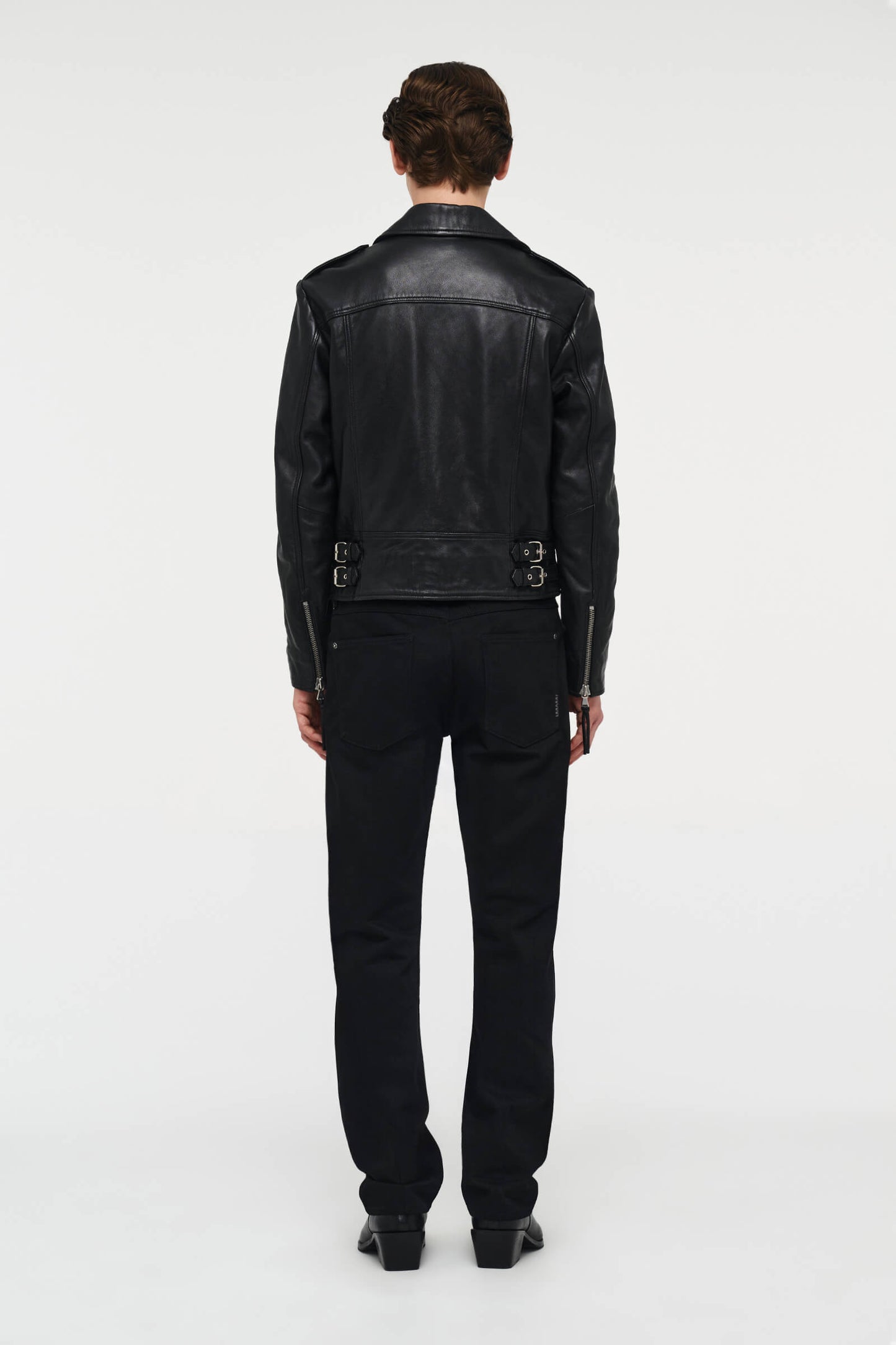 Johnny Leather Biker - Black