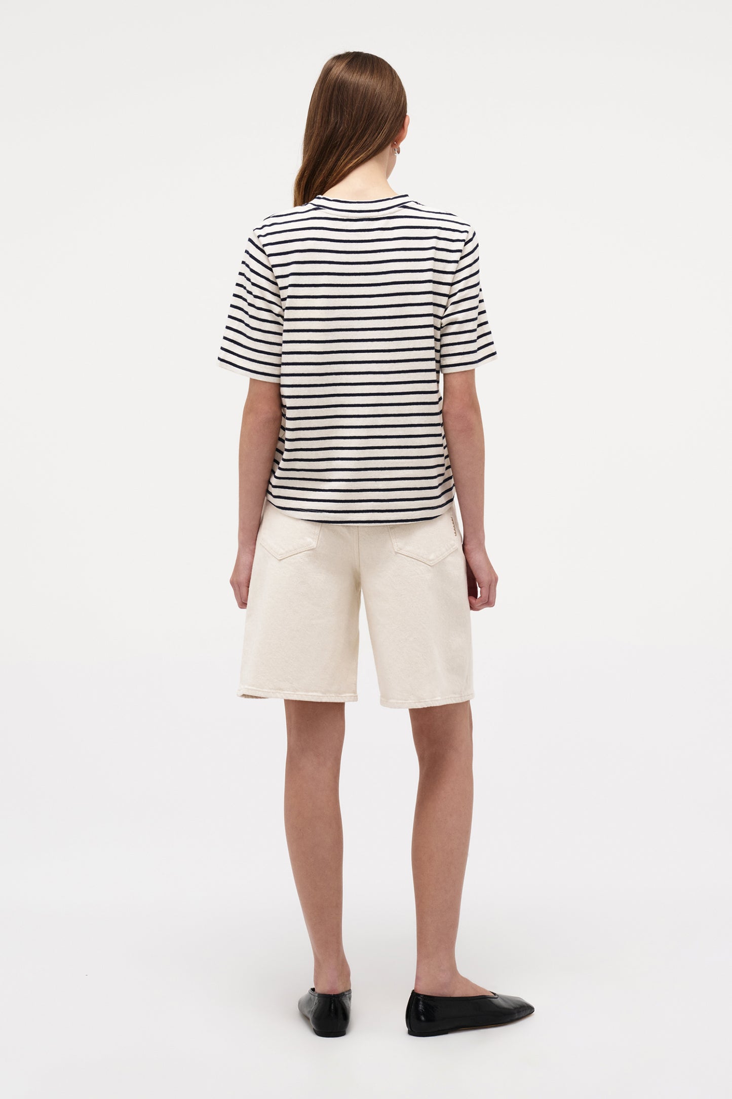 Resort Stripe Juno Tee - Ivory