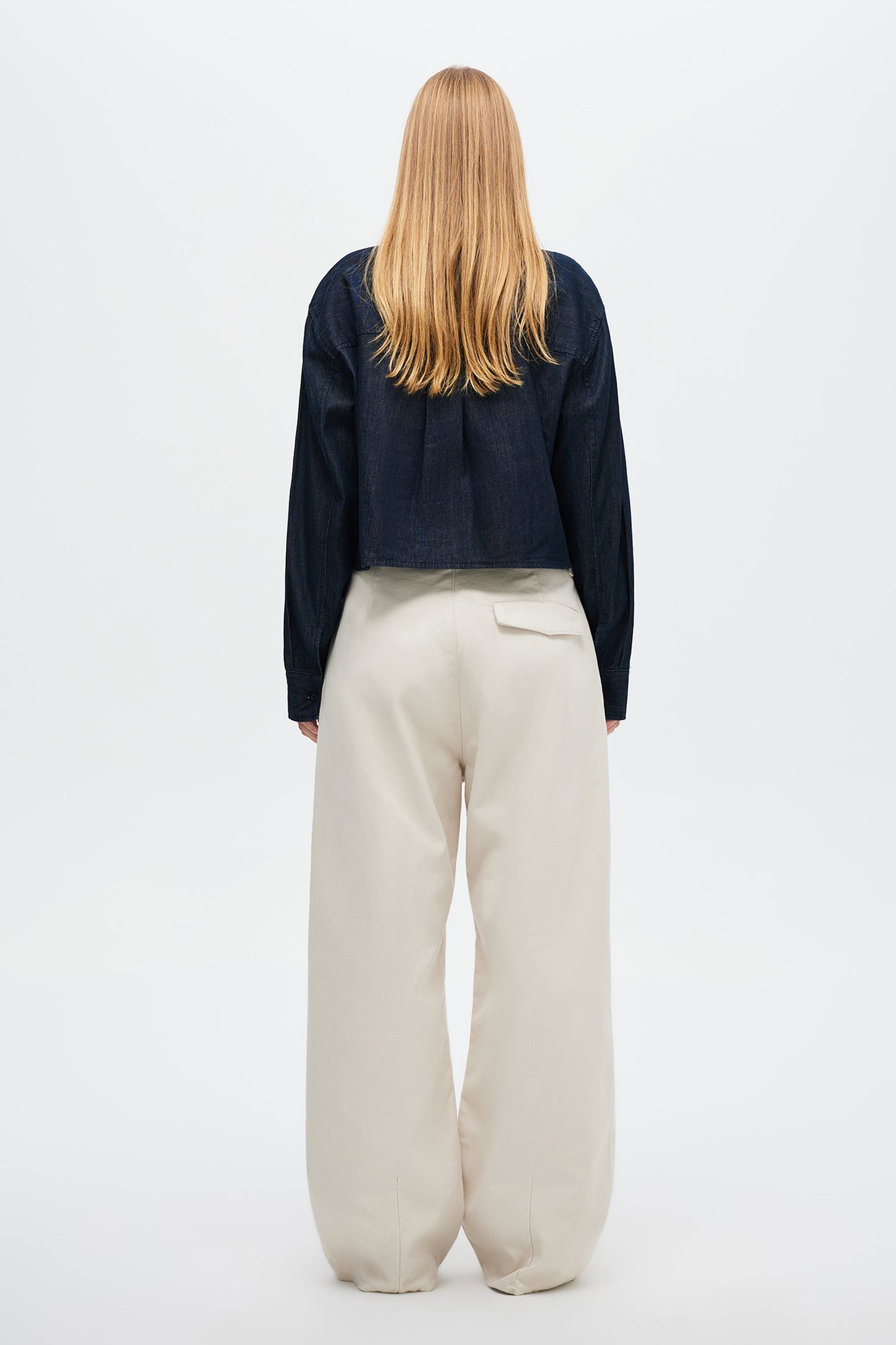 Carolyn Crop Shirt - Rinse