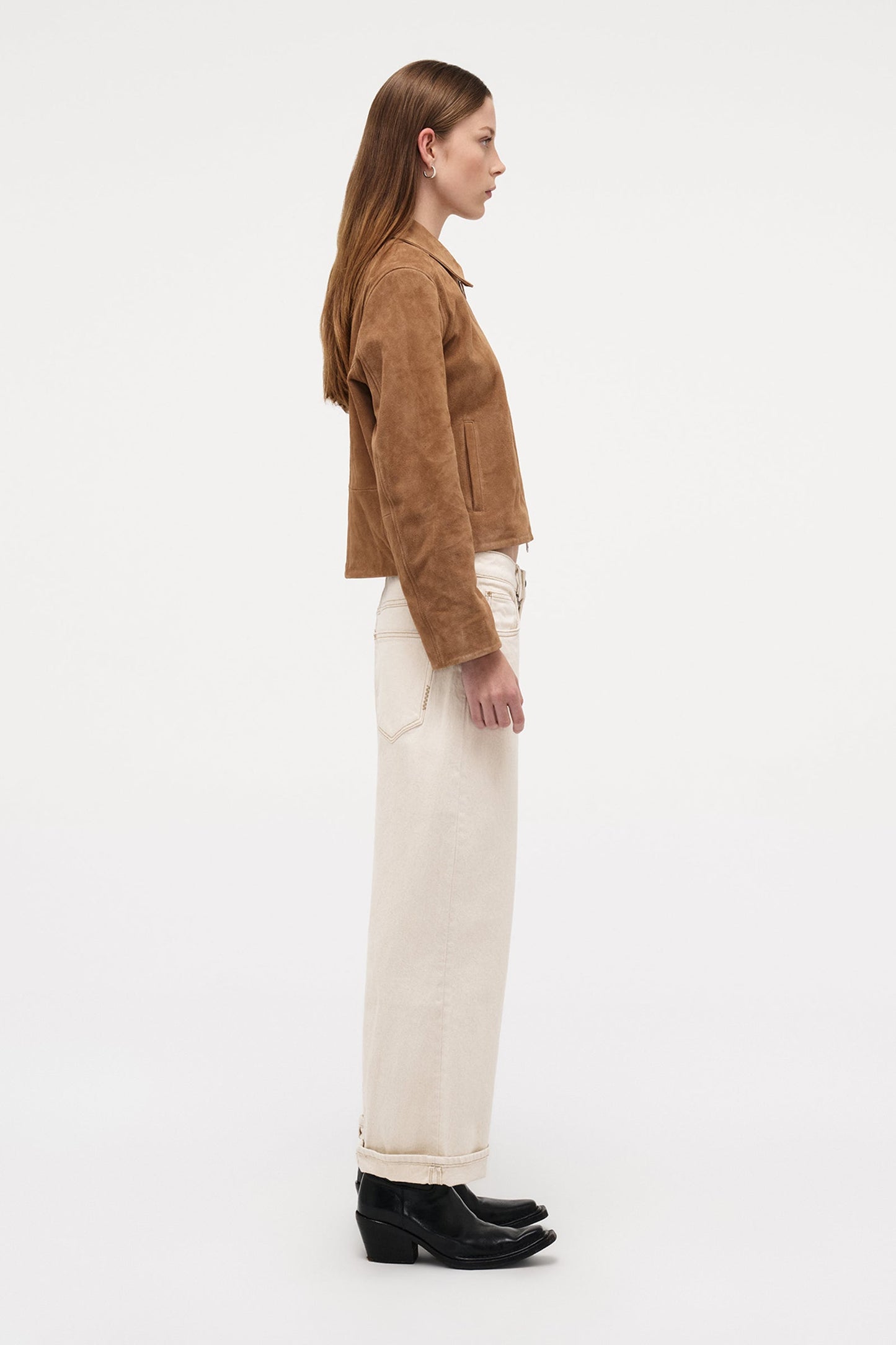 Yoko Baggy - Crop Cream