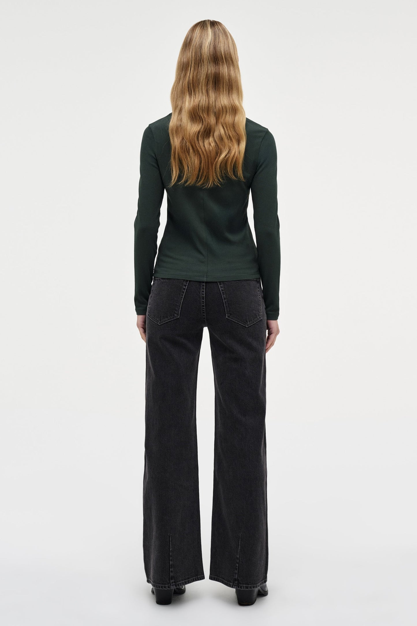 AM Ribbed Longsleeve Tee - Military