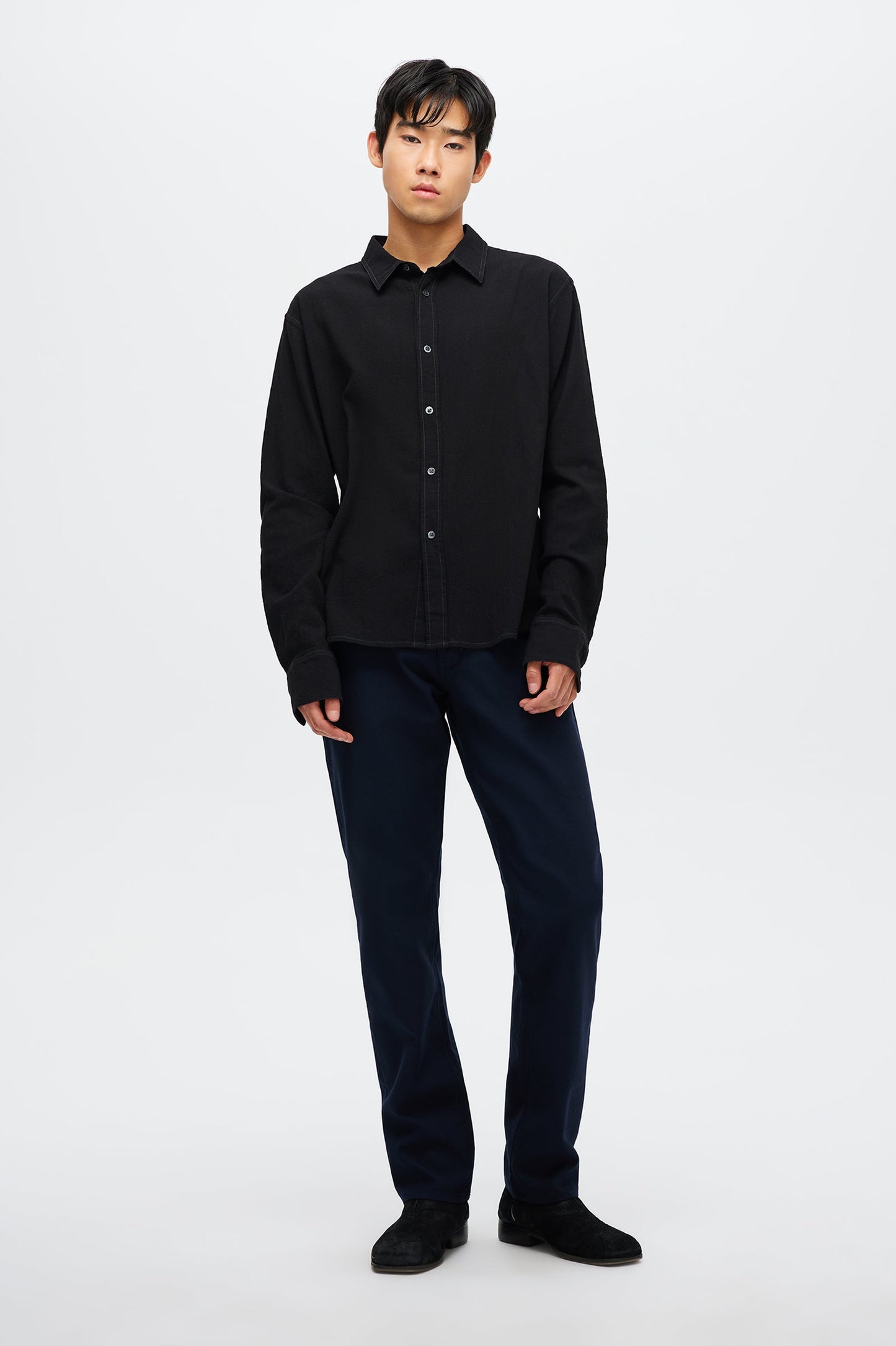 Regular Fit Shirt - Washed Black