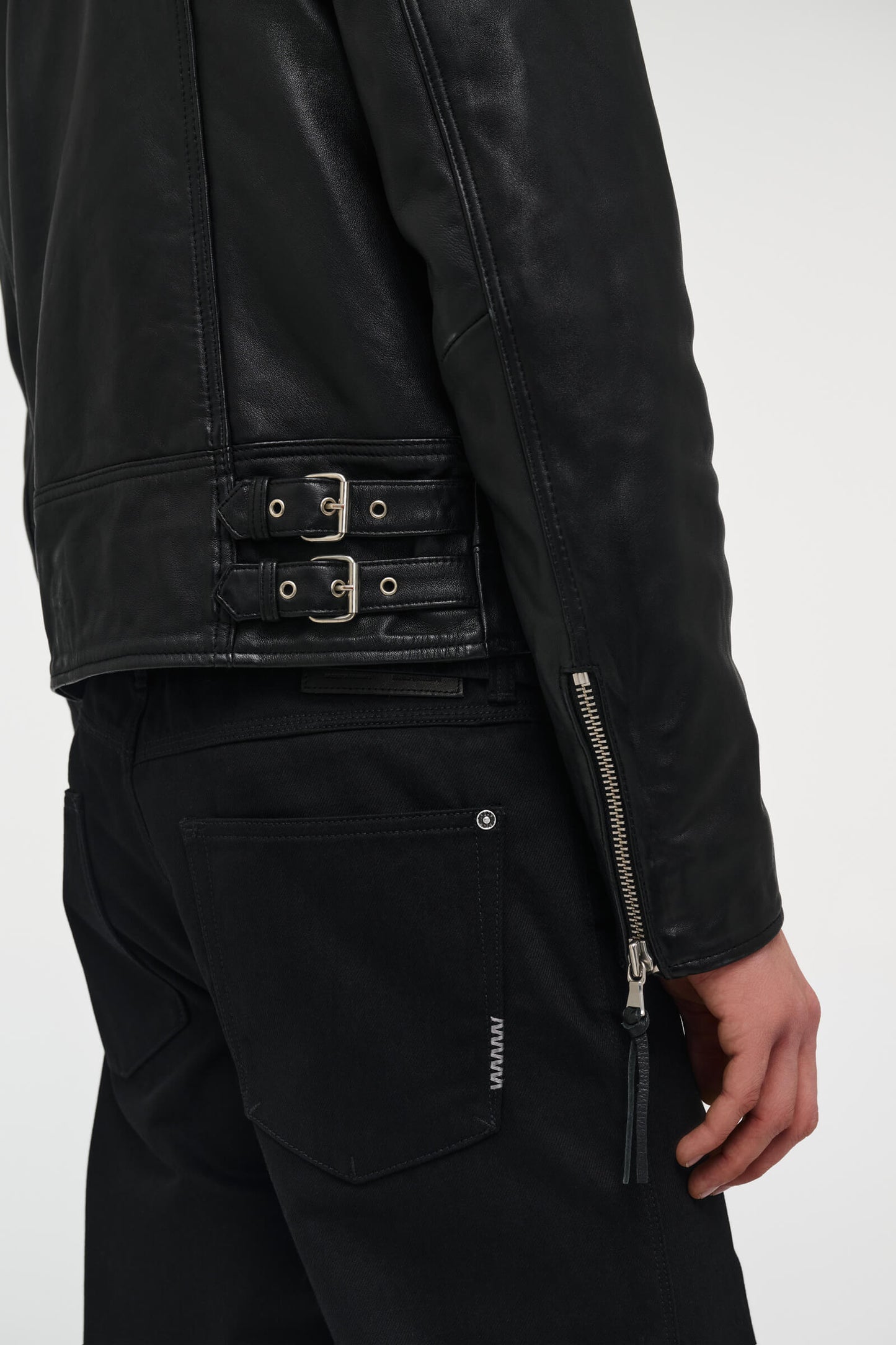 Johnny Leather Biker - Black