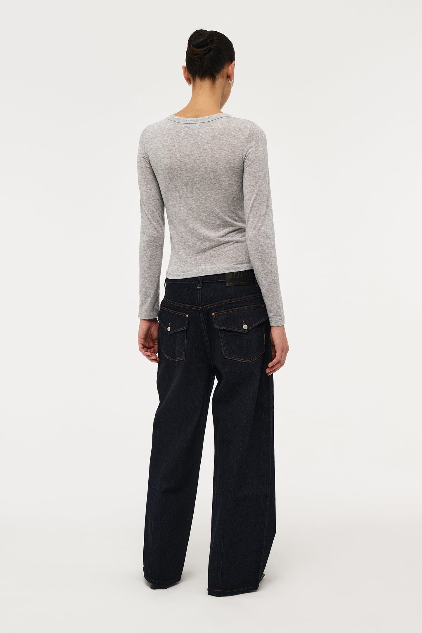 Girlfriend Longsleeve - Grey Marle