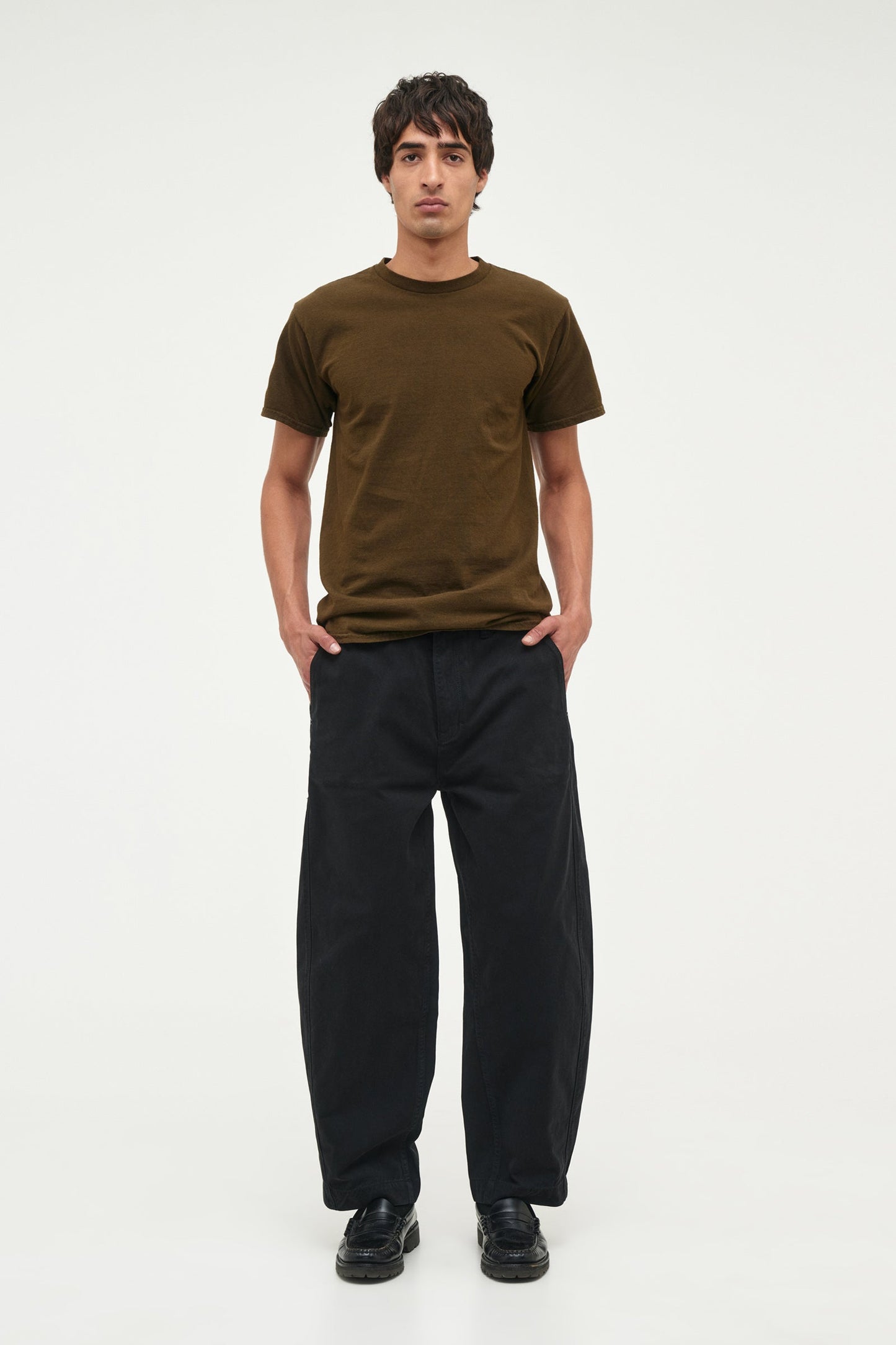 Over Dyed Circular Knit Tee - Worn Military