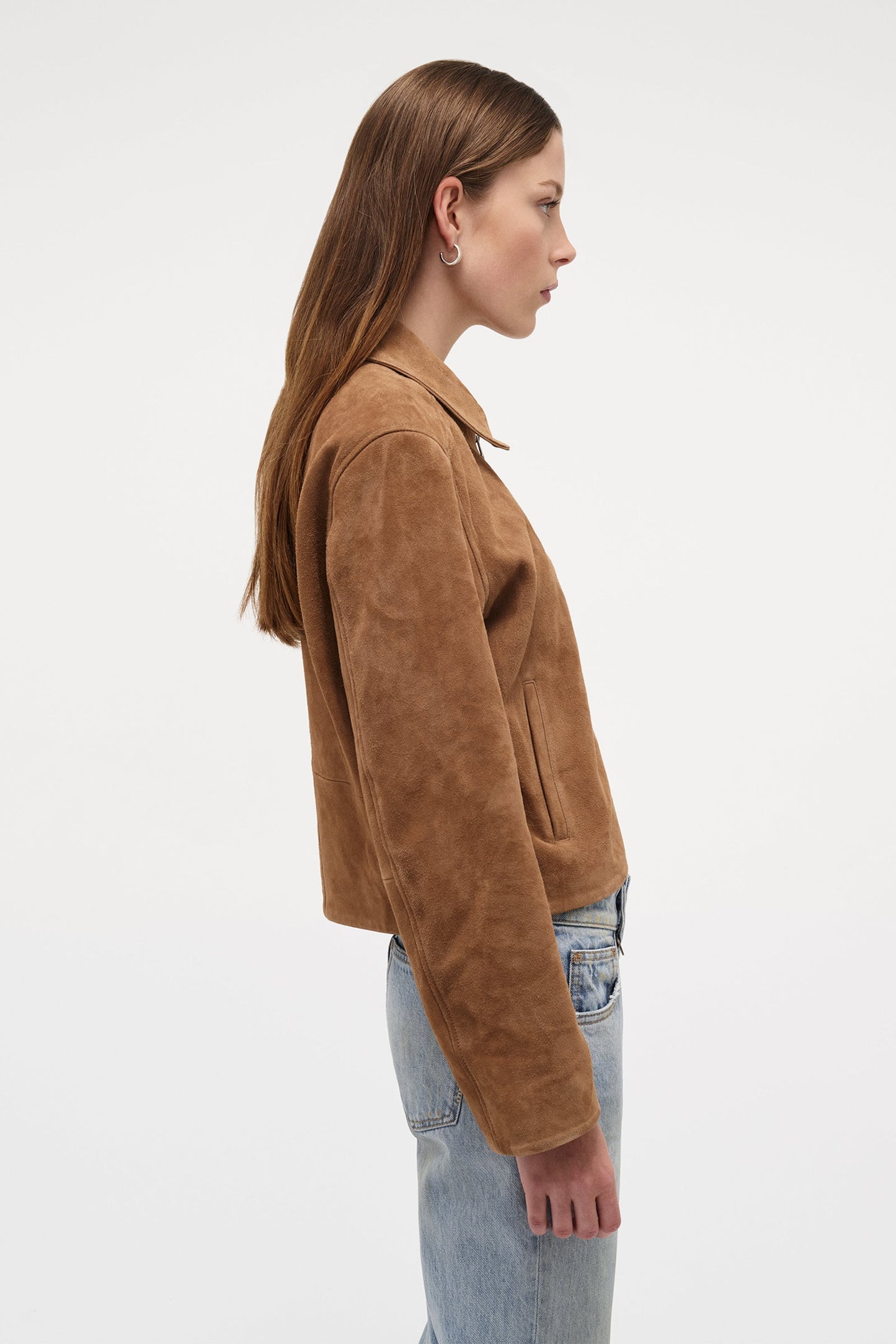 Suede Zip Jacket