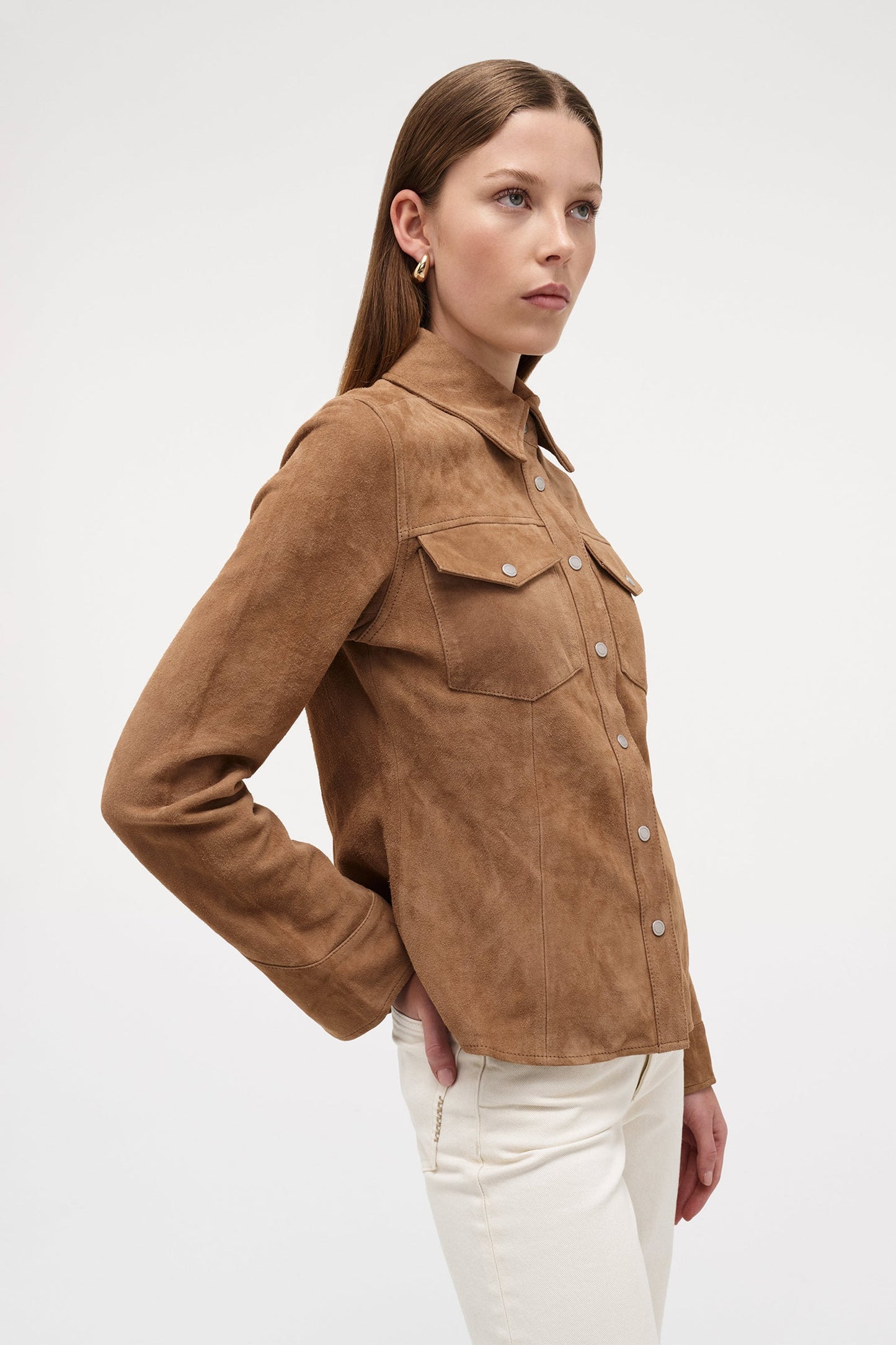 Suede Over Shirt