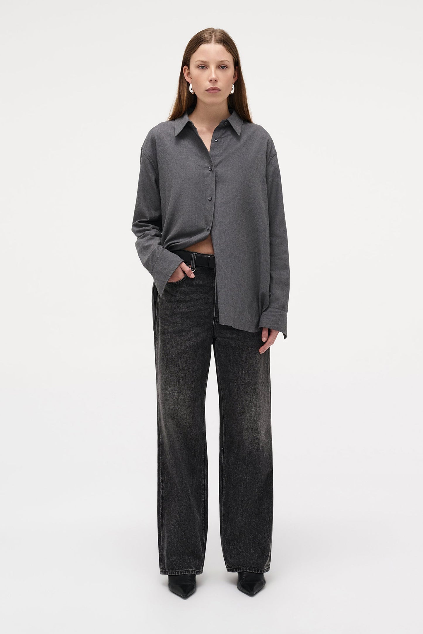 Flannel Drape Shirt