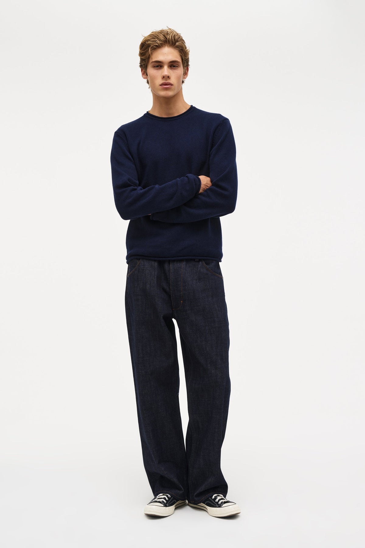 Legacy Knit Crew - Navy