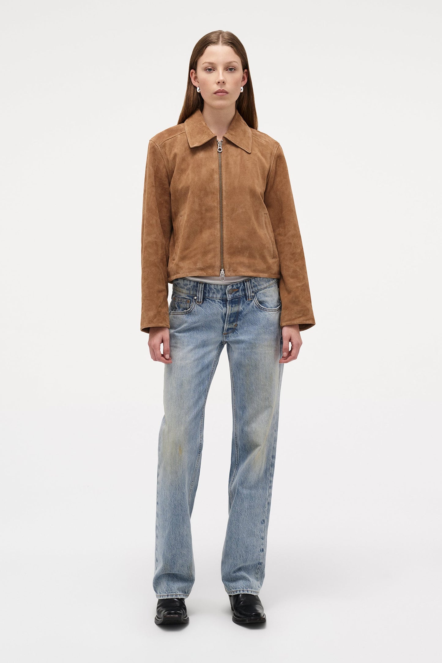 Suede Zip Jacket