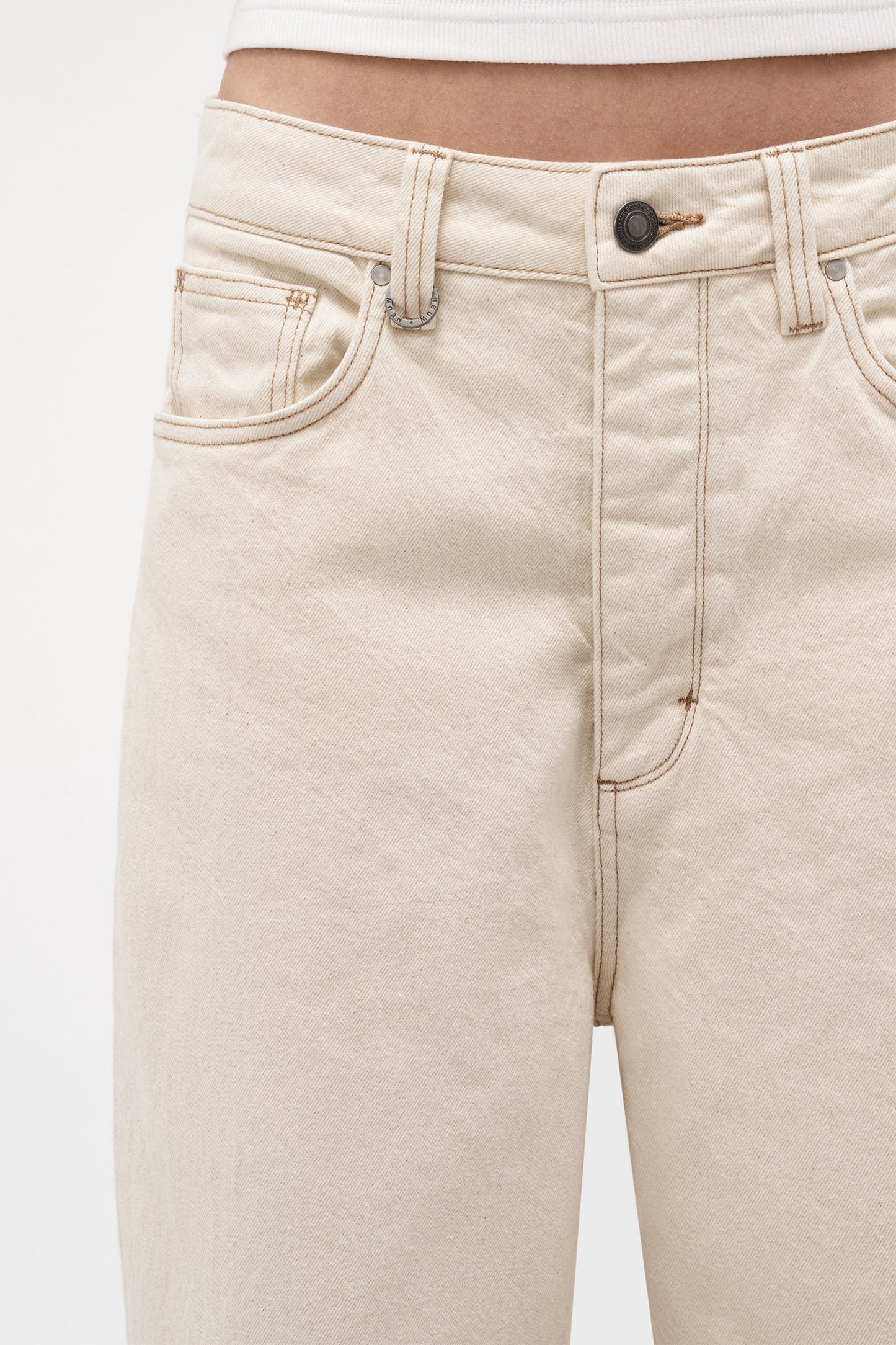 Yoko Baggy - Crop Cream
