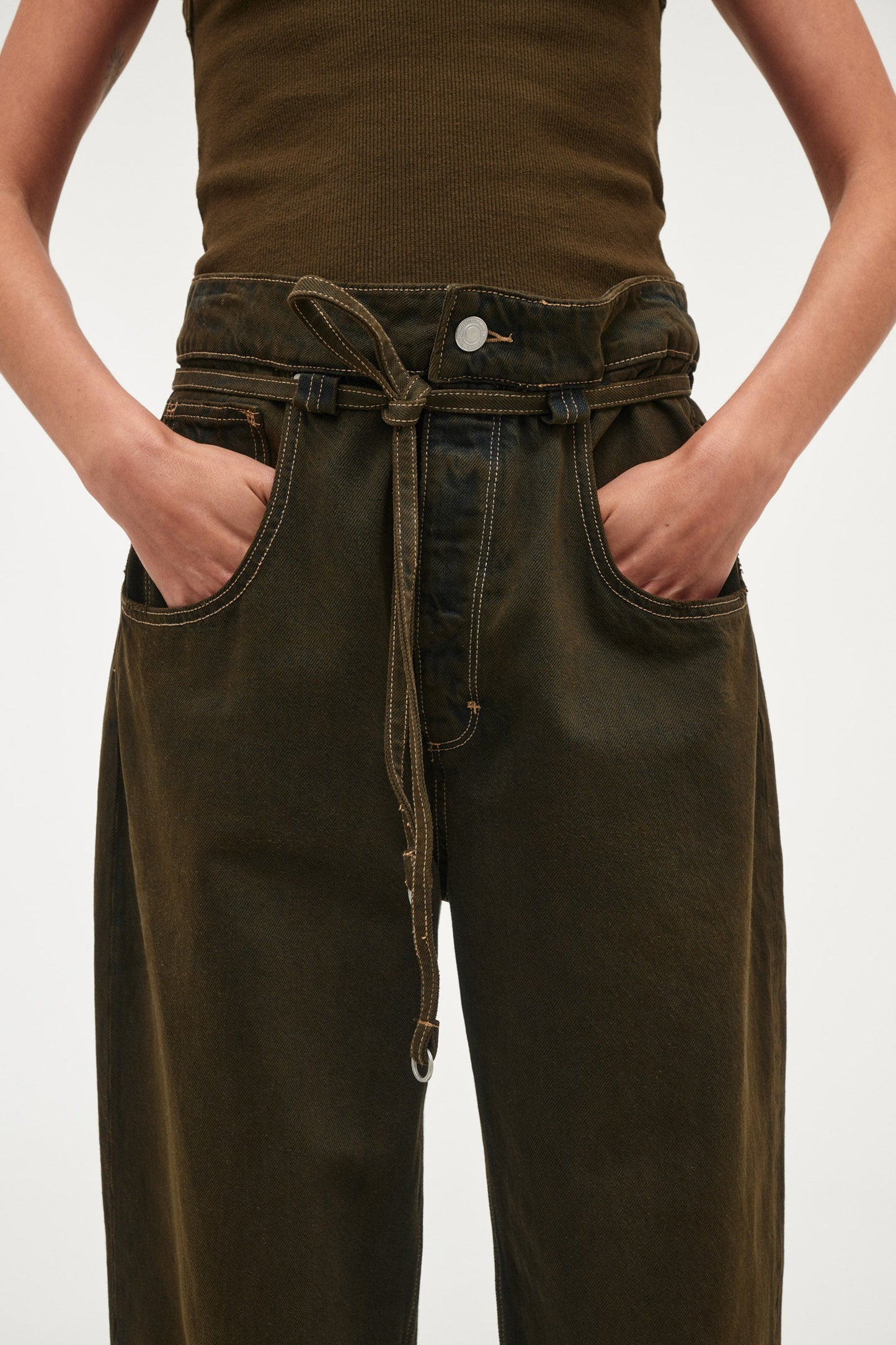 Yoko Baggy Over Dyed - Worn Military