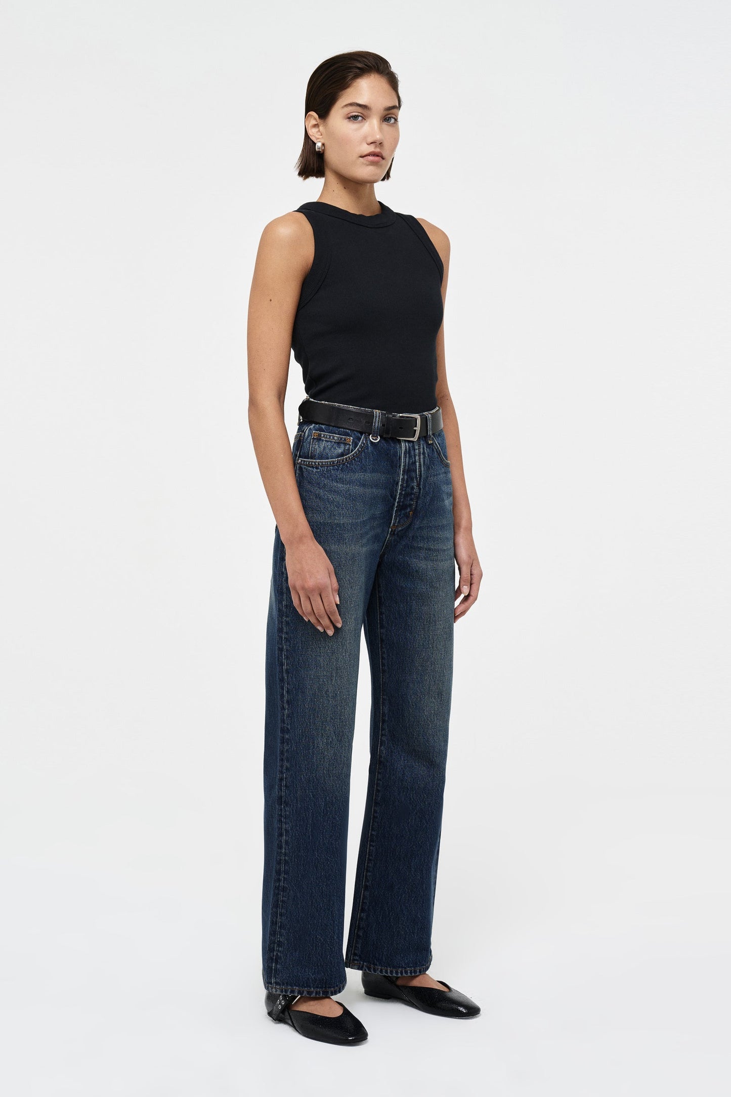 Jonesy Singlet - Black