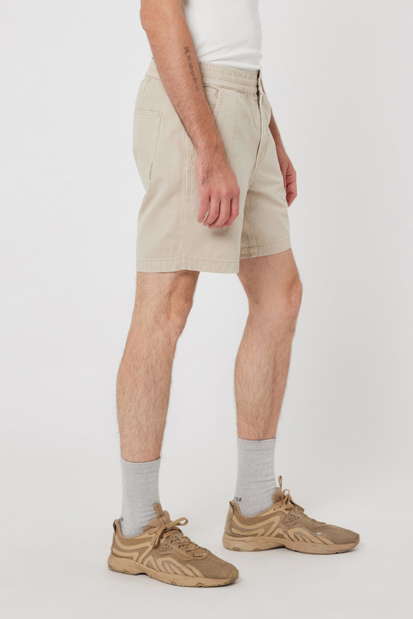 Lou Boxer Short Canvas - Sandstone
