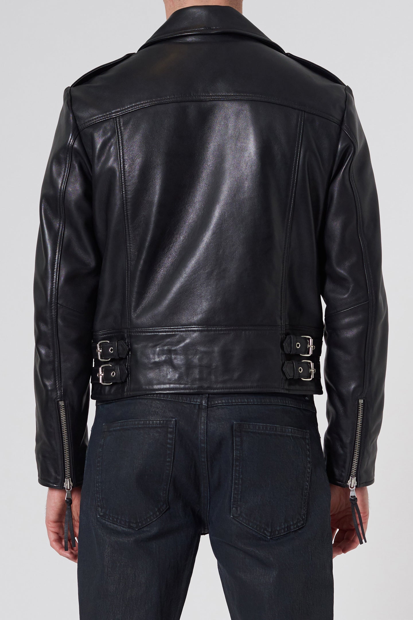 Johnny Leather Biker - Black