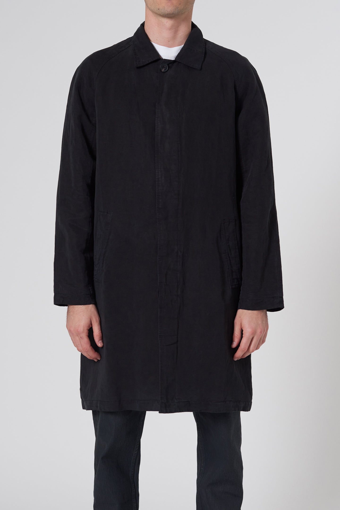 Turner Coat Linen Blend - Black