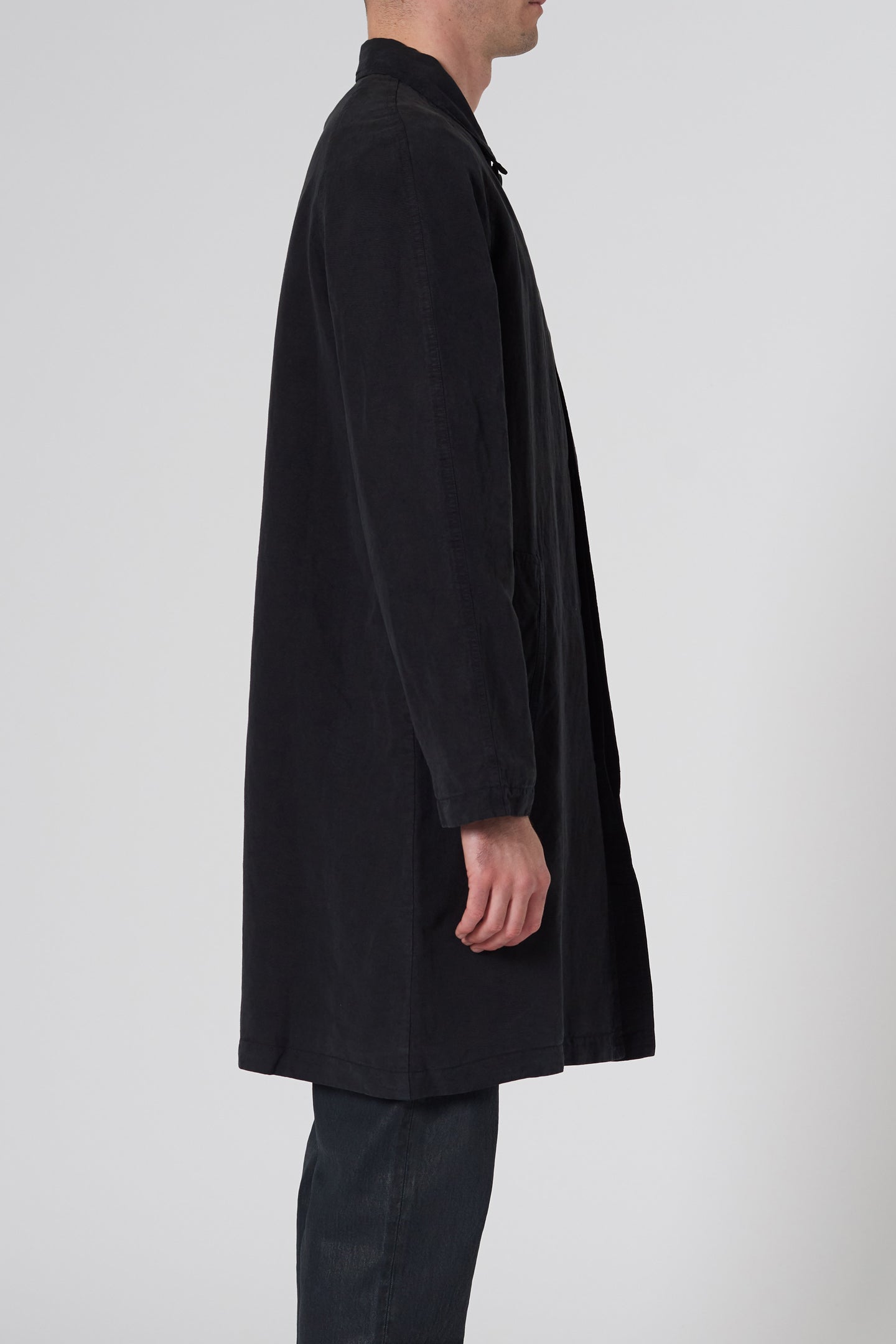 Turner Coat Linen Blend - Black