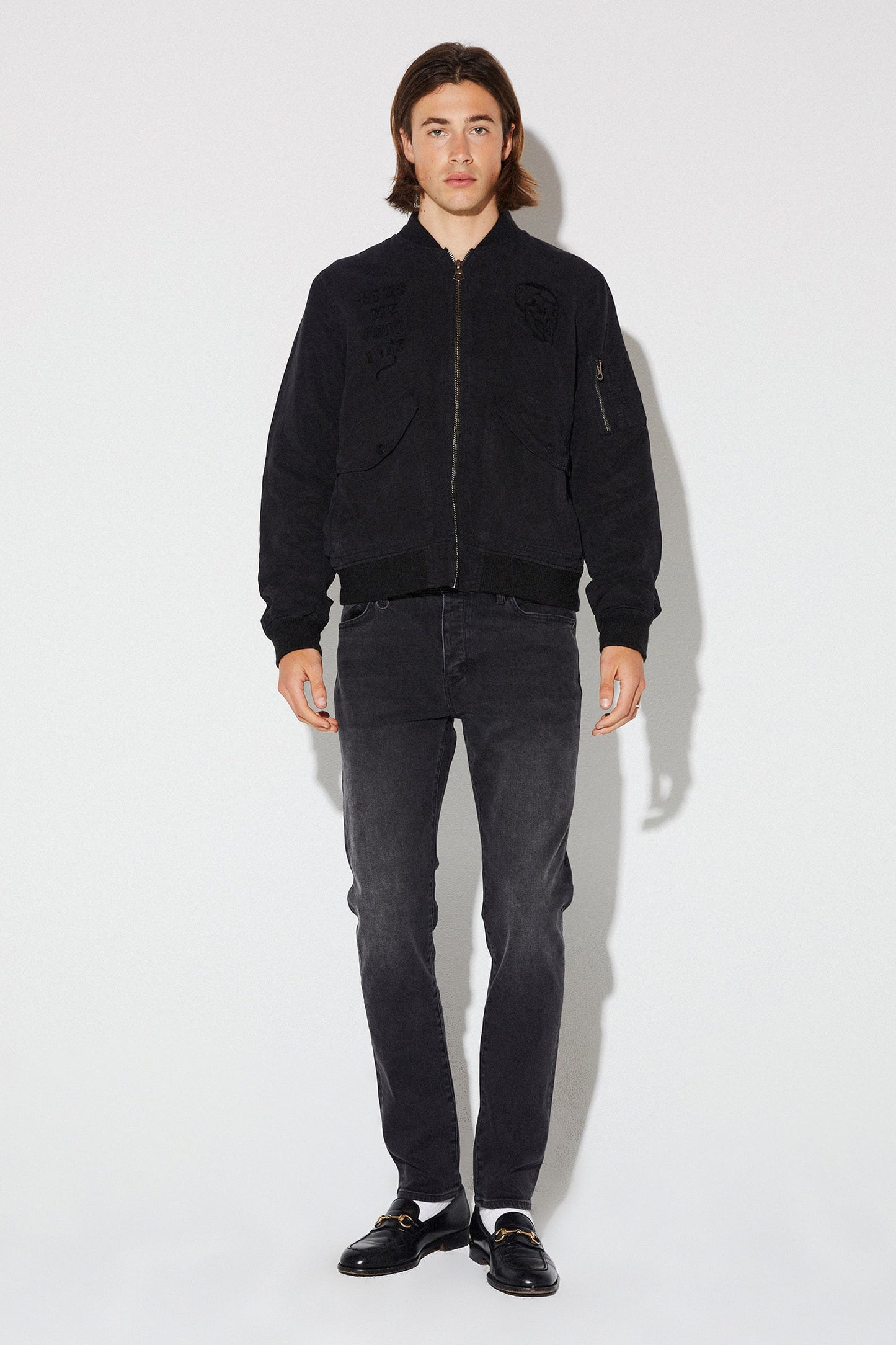 Saville Bomber Tattoo - Black