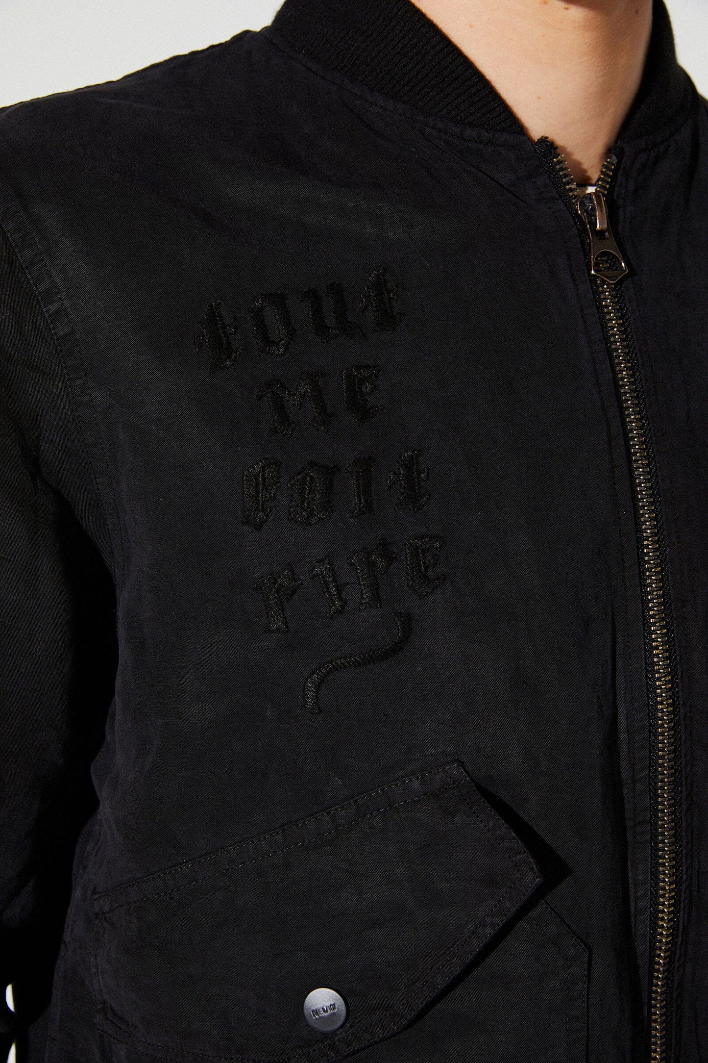 Saville Bomber Tattoo - Black