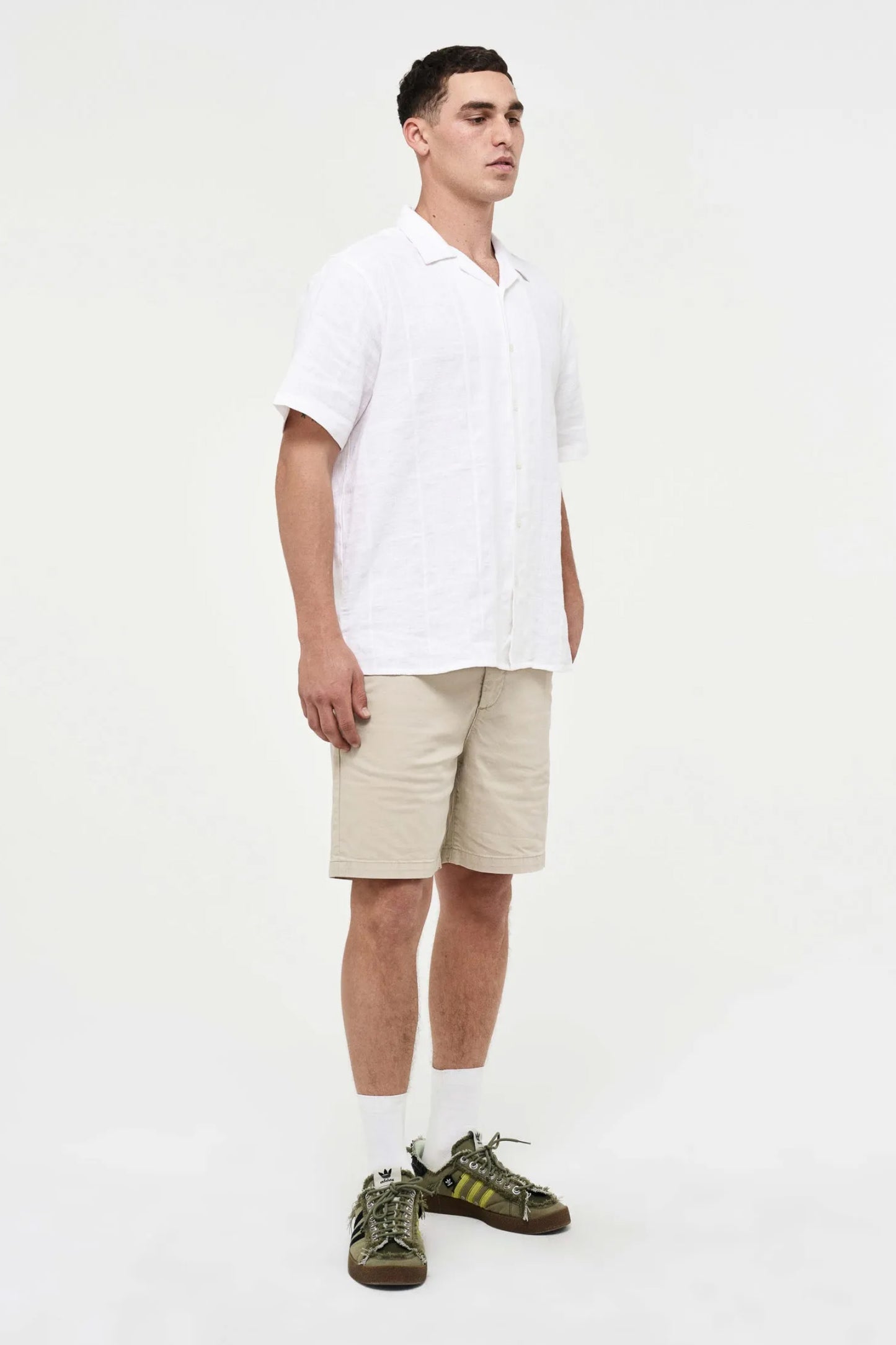 Lou Boxer Short Canvas - Pebble