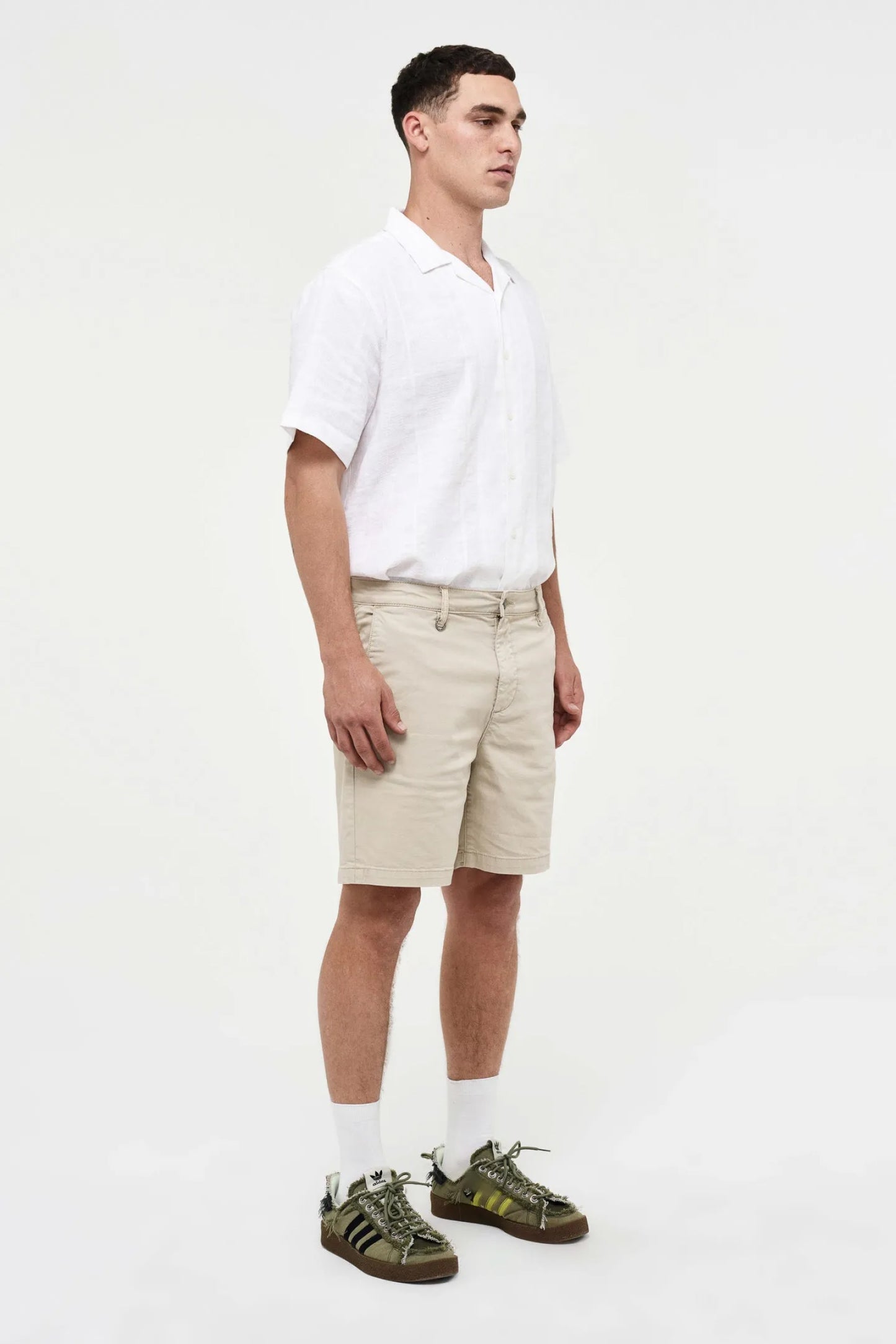 Lou Boxer Short Canvas - Pebble