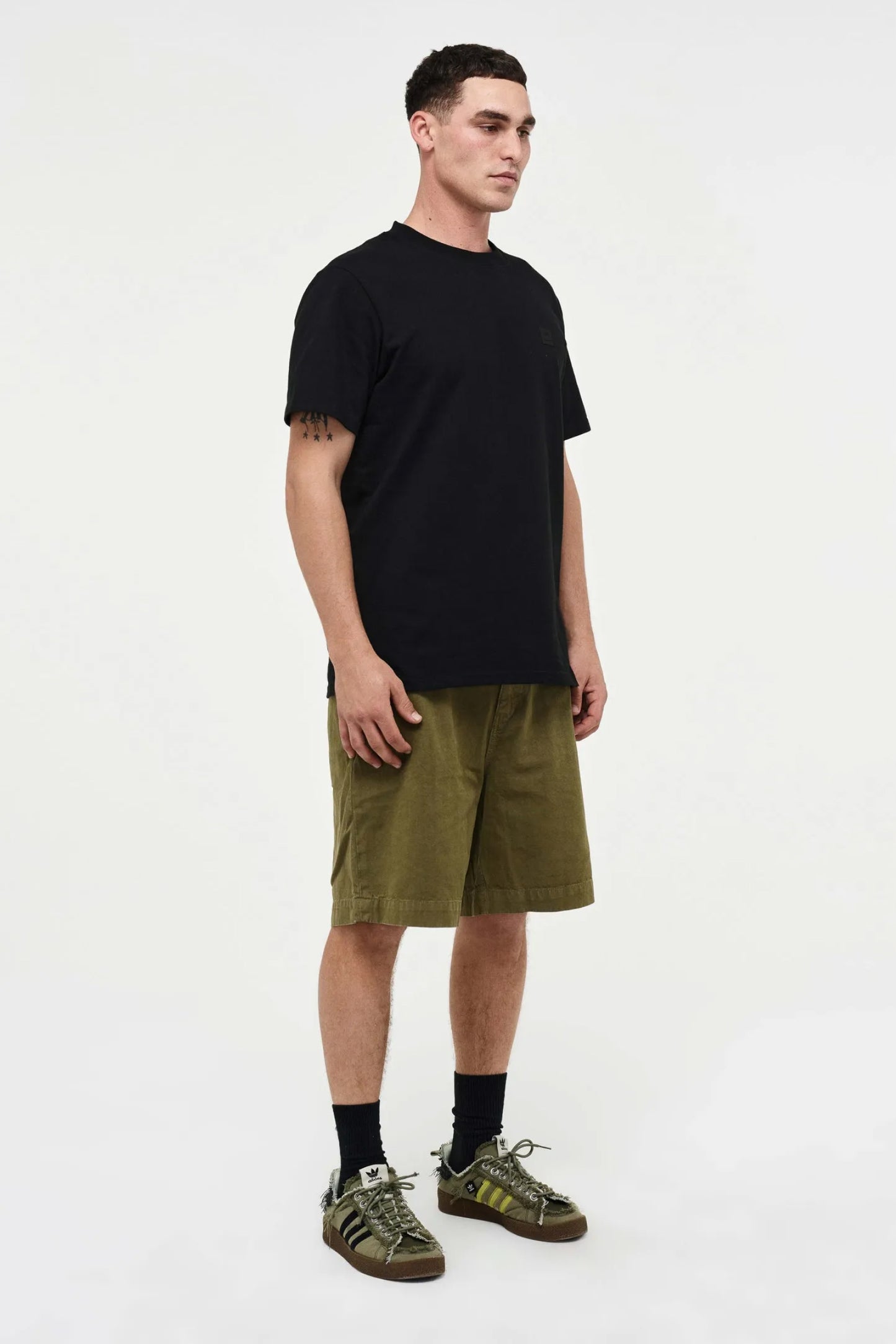 River Relaxed Short - Bright Military