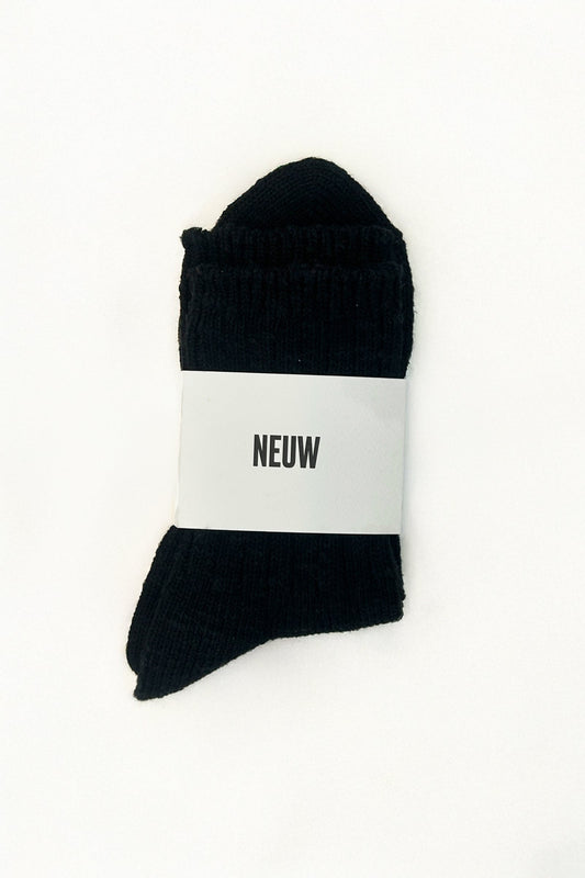 AMU Slub Sock - Black